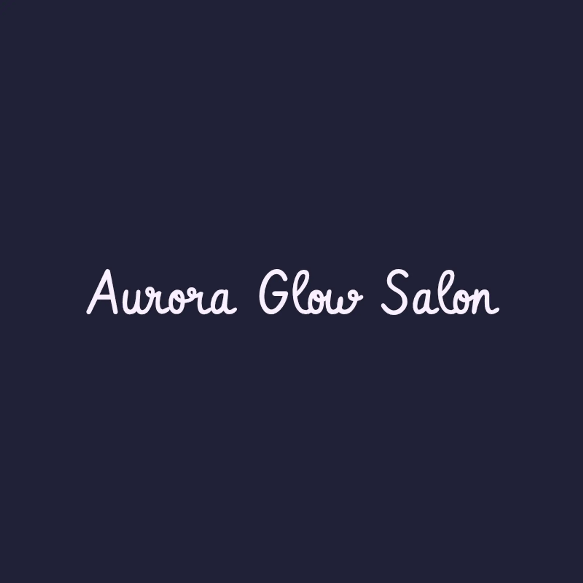 Aurora Glow Salon logo for salon