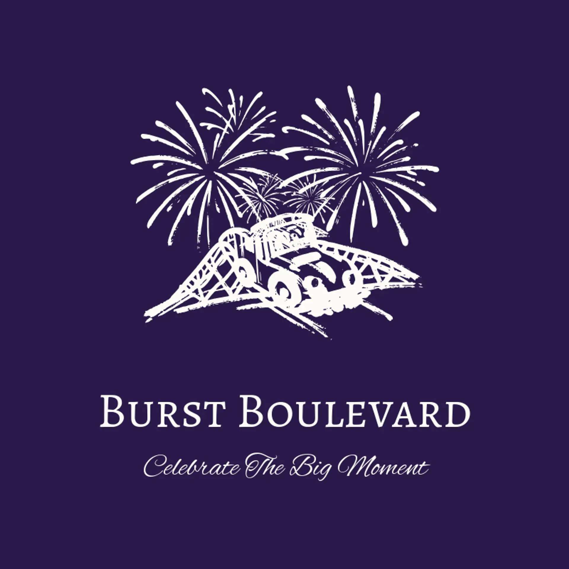 Burst Boulevard logo for amusement park