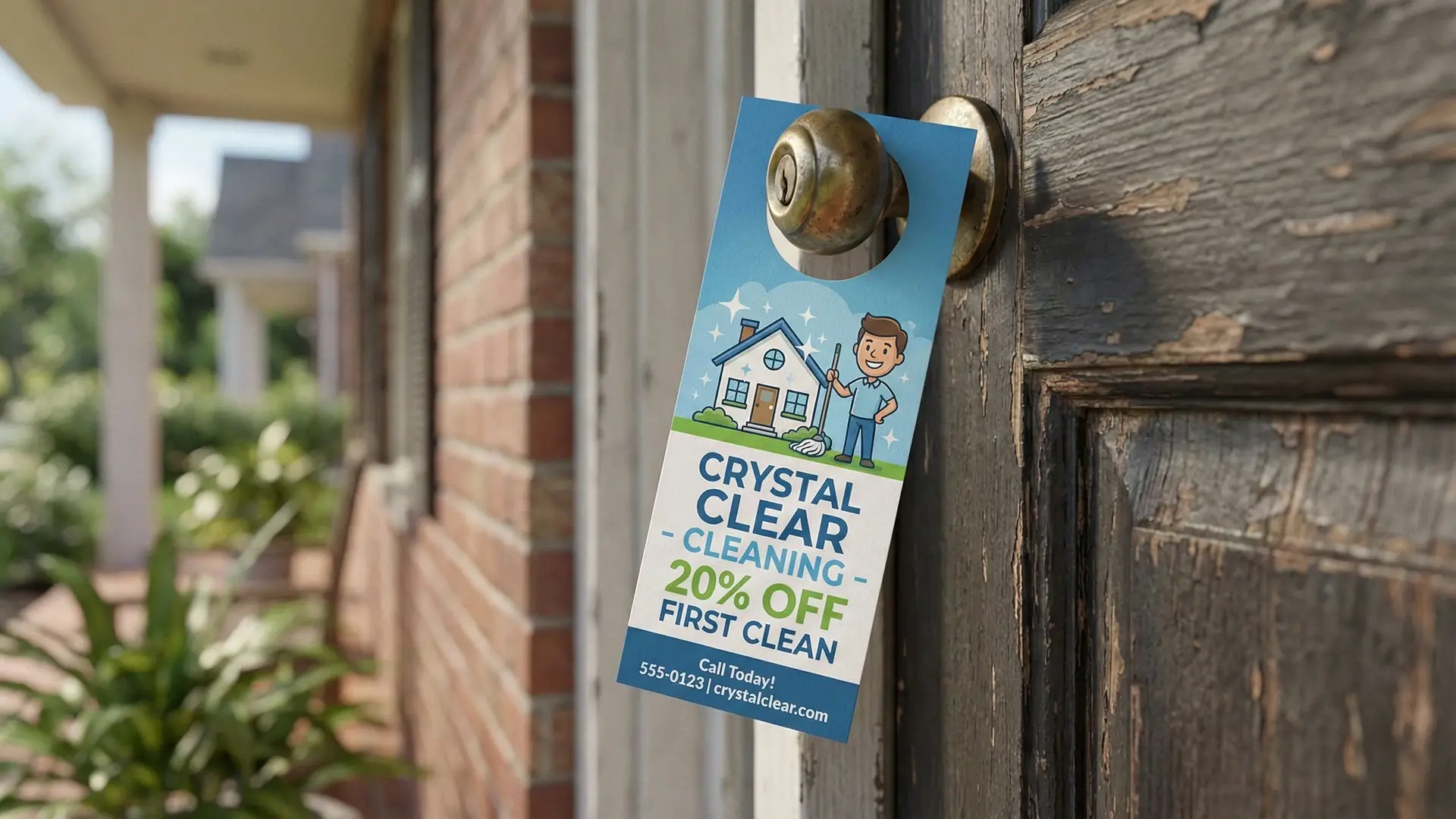 door hangers for cleaning business