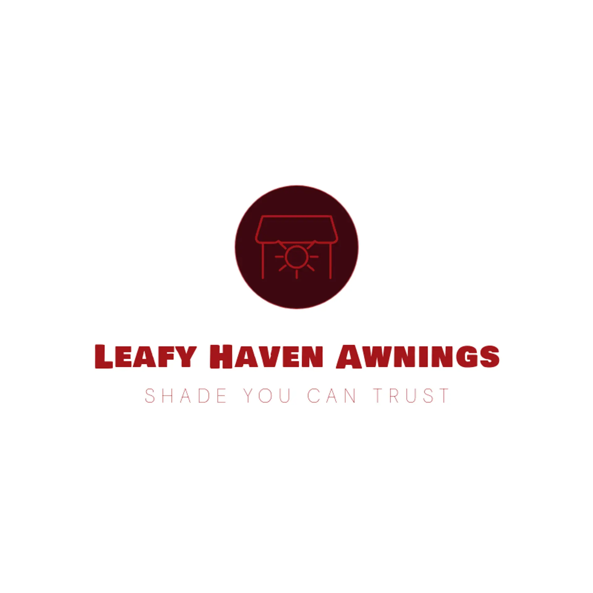 Leafy Haven Awnings logo for canopy
