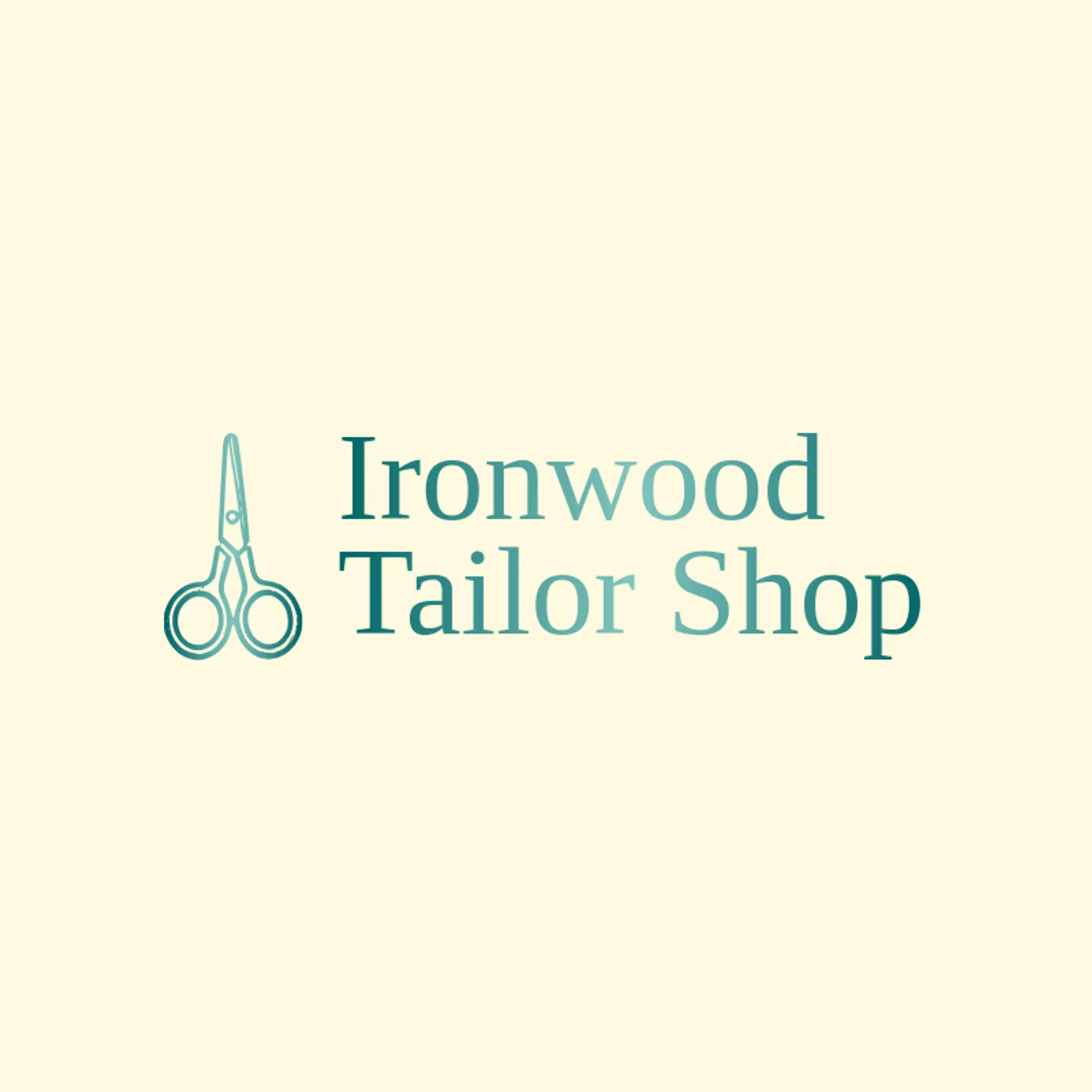 Ironwood Tailor Shop logo for sewing