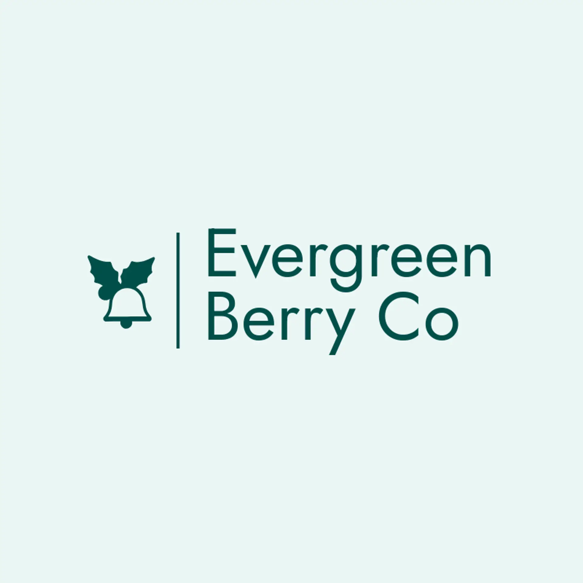 Evergreen Berry Co logo for christmas
