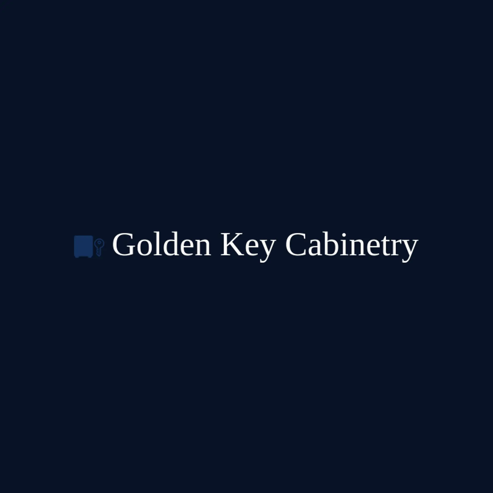 Golden Key Cabinetry logo for cabinet