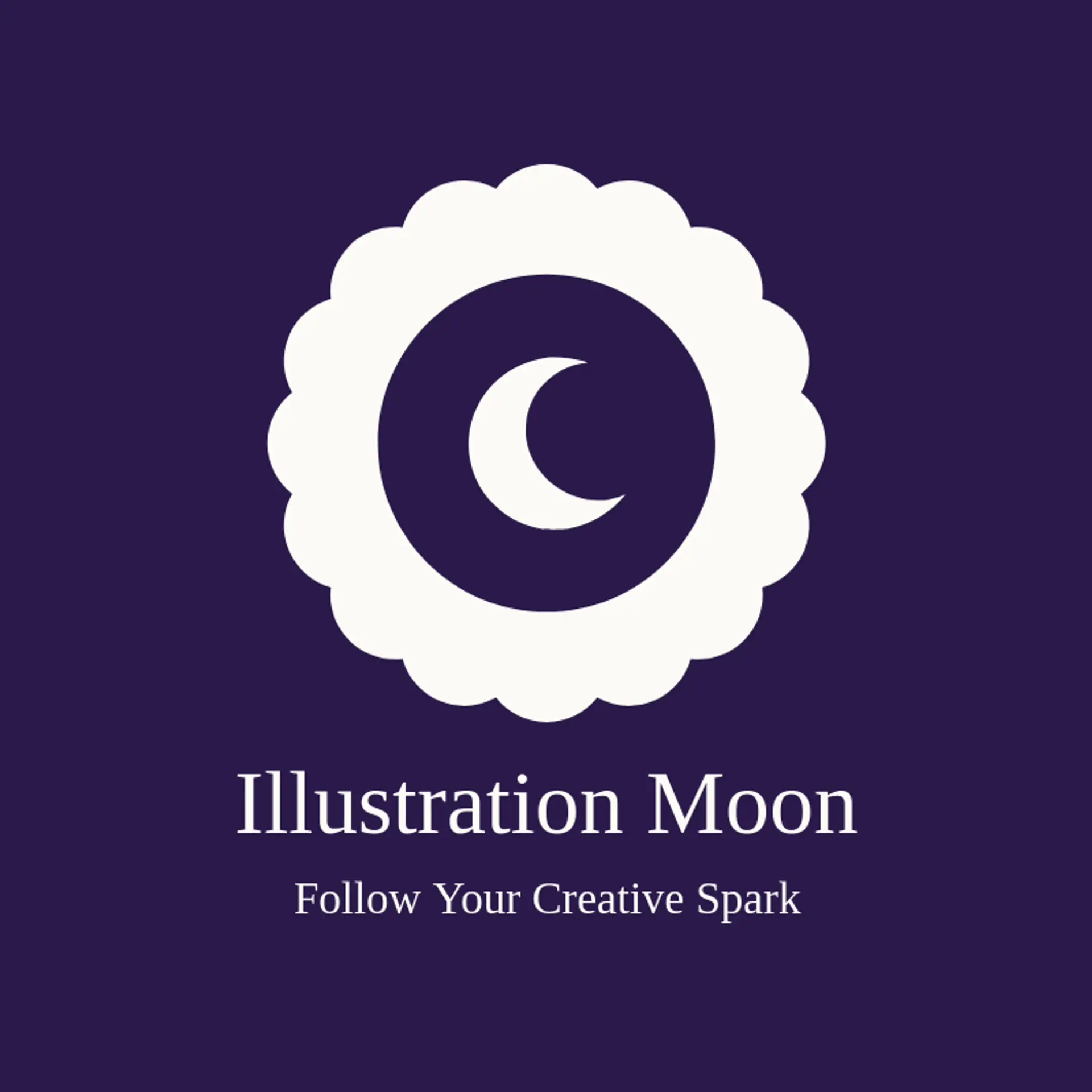 Illustration Moon logo for illustration