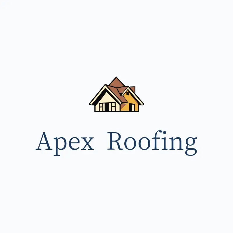 The roofing name Apex Roofing as a branded logo with a color icon