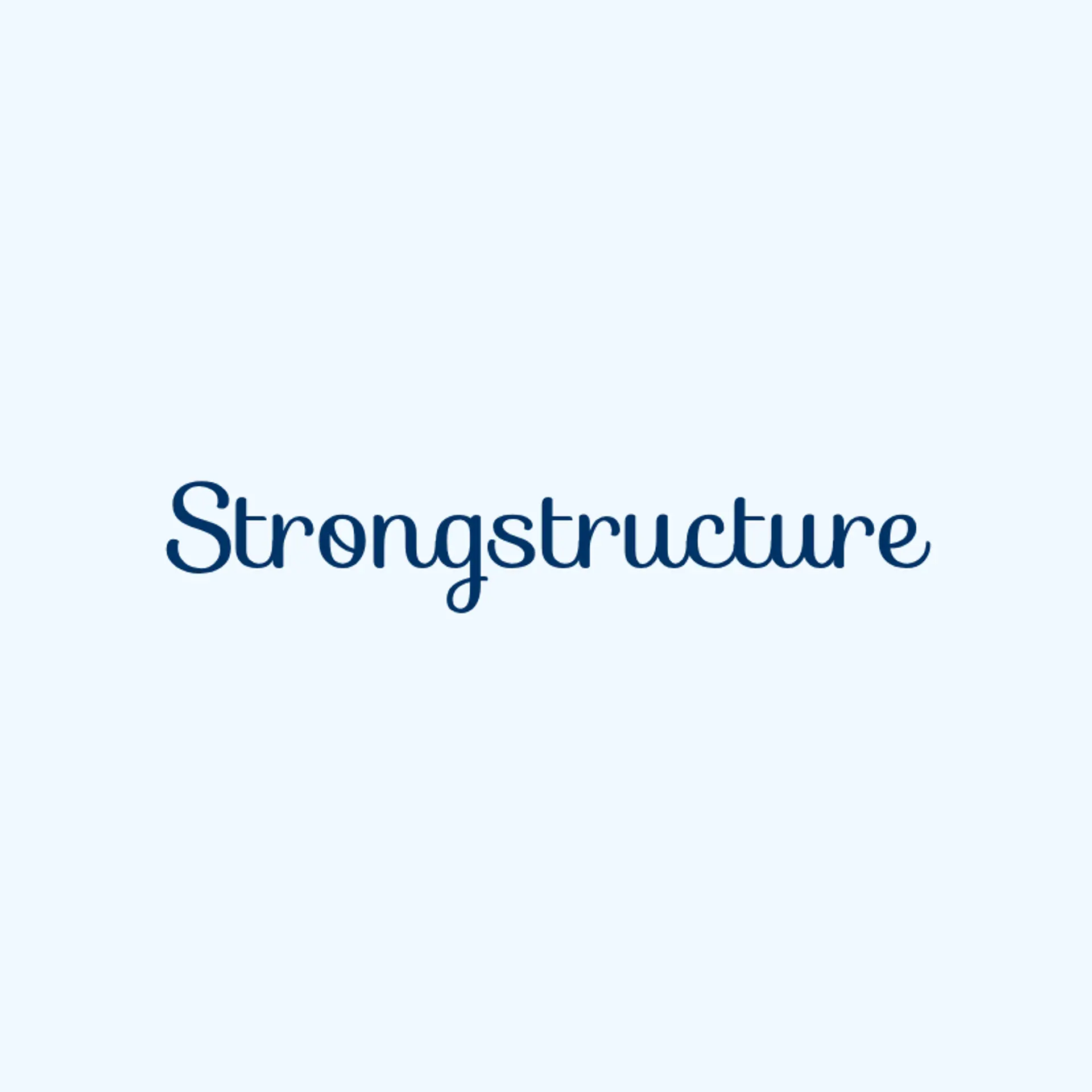 StrongStructure logo for fitness and nutrition
