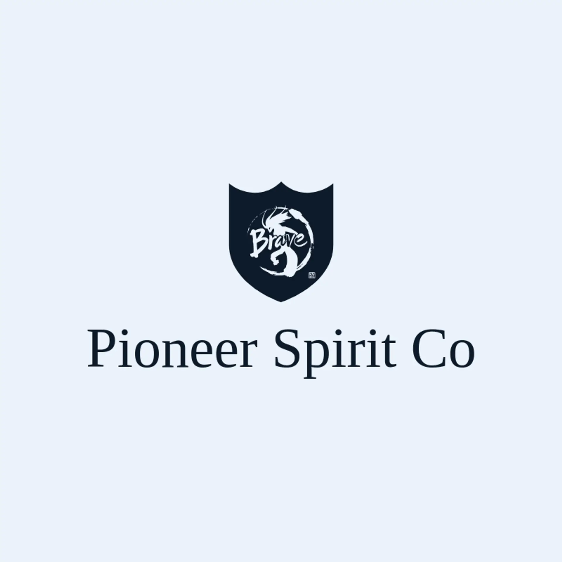 Pioneer Spirit Co logo for brave