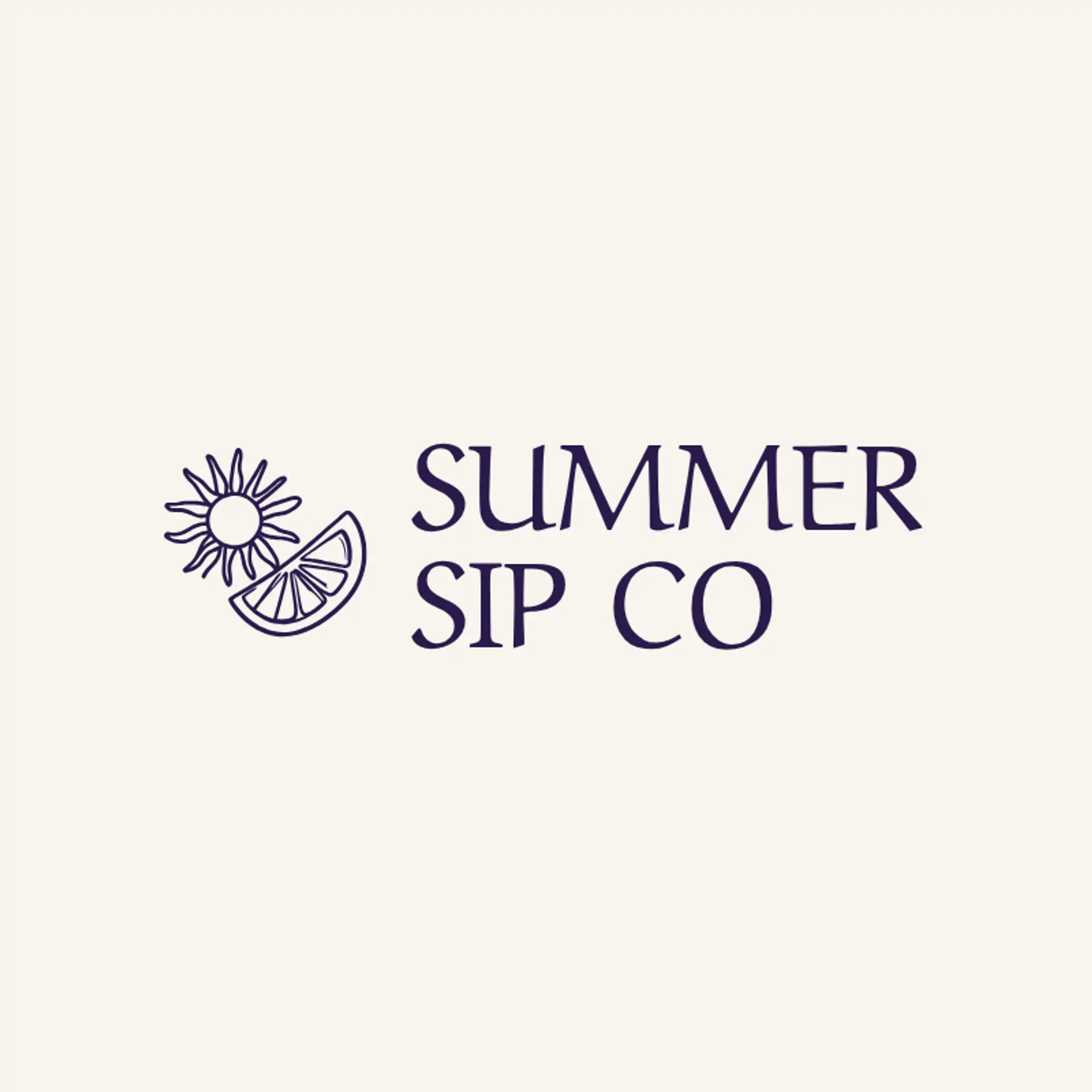 Summer Sip Co logo for lemonade