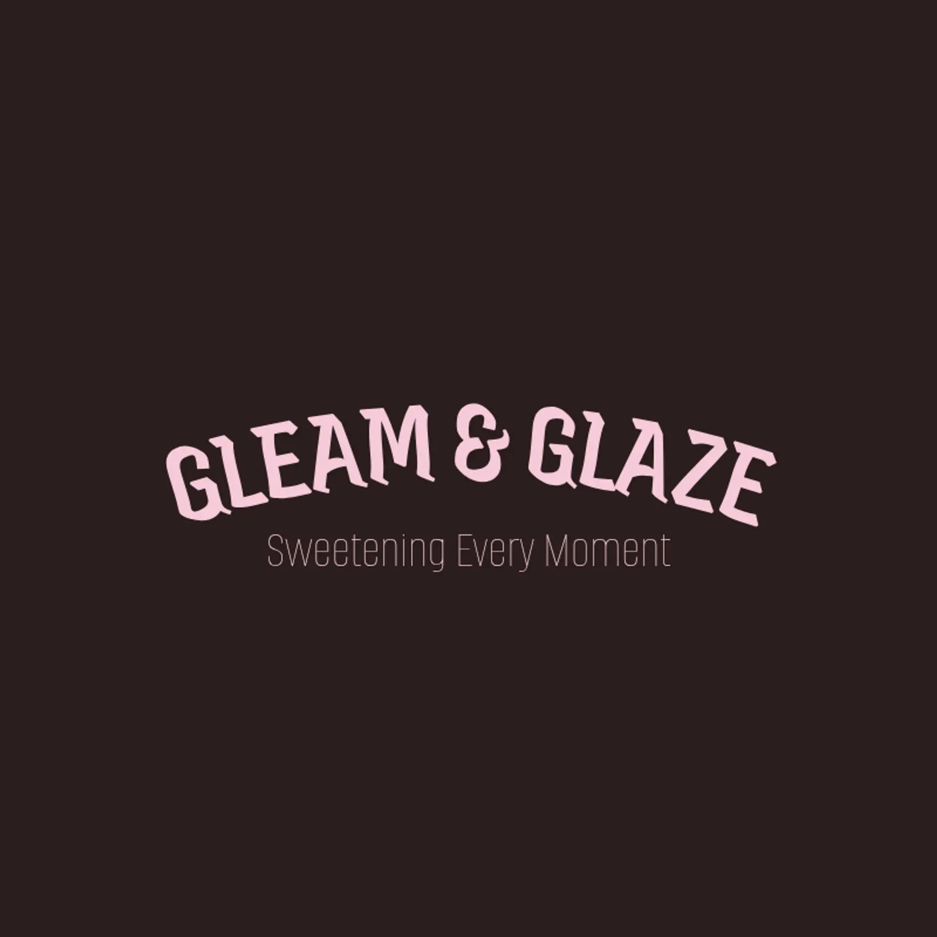 Gleam & Glaze logo for cake