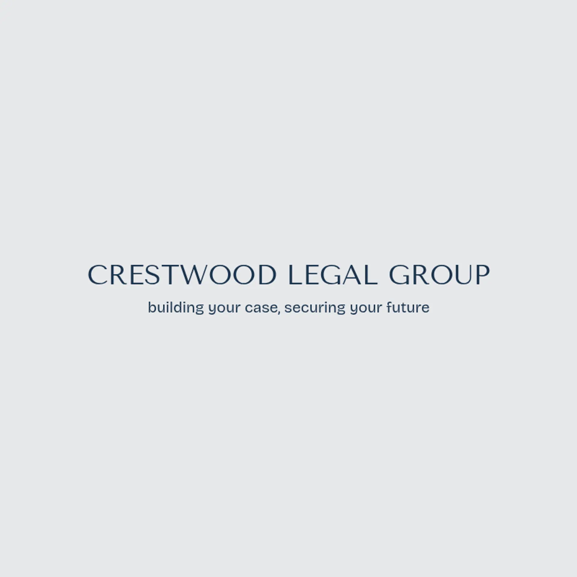 Crestwood Legal Group logo for law office