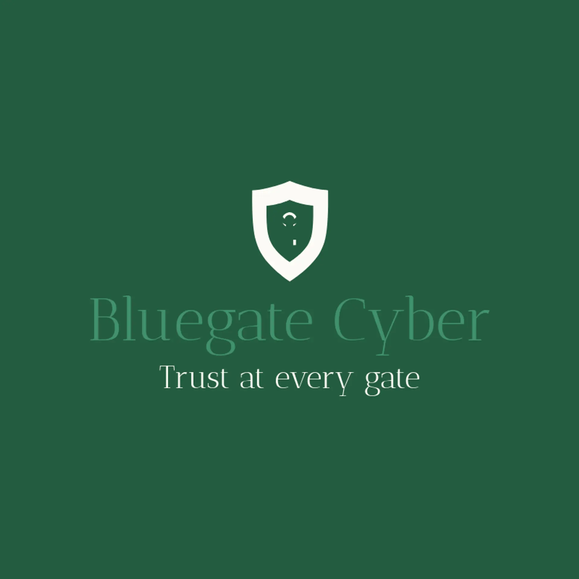 Bluegate Cyber logo for cybersecurity