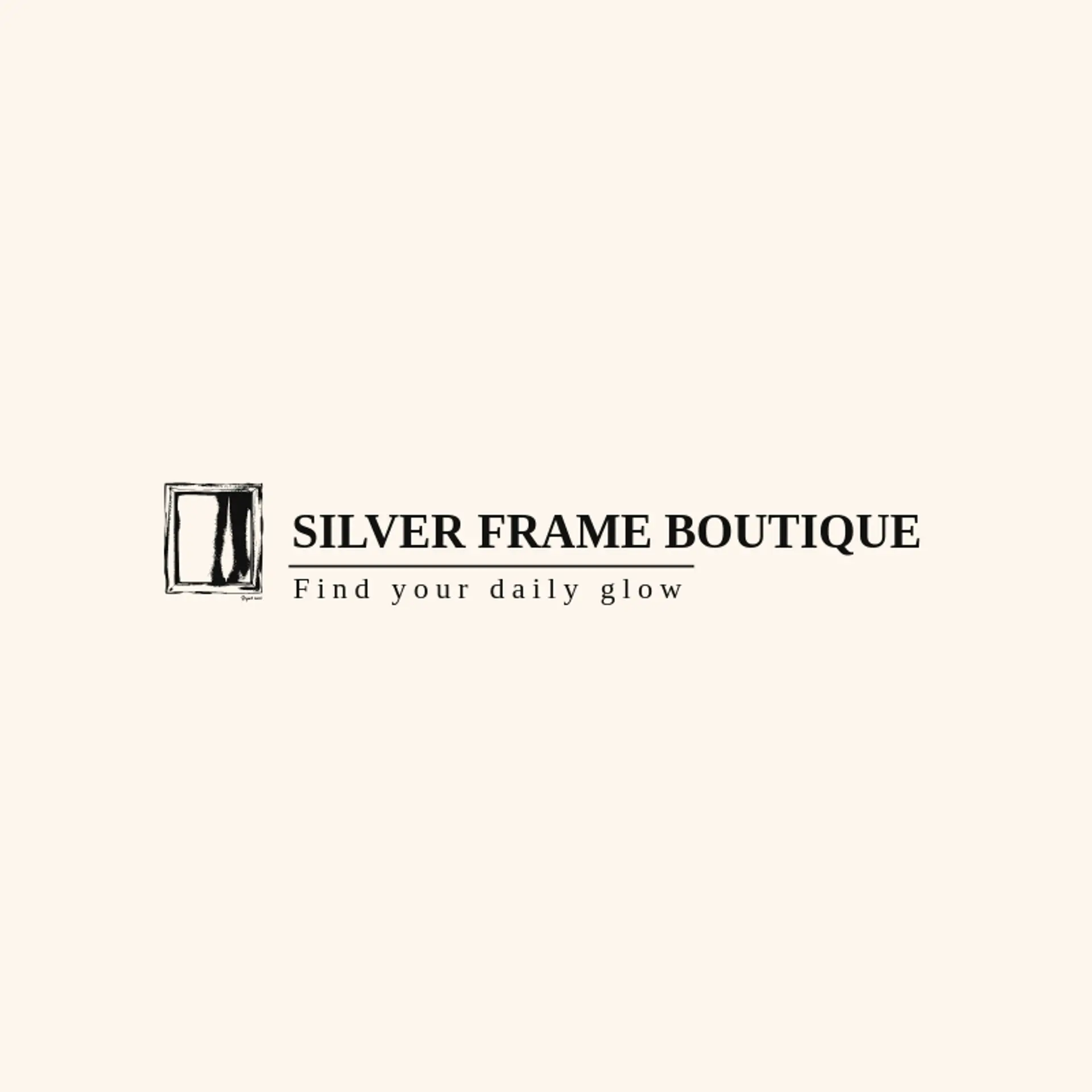 Silver Frame Boutique logo for mirror