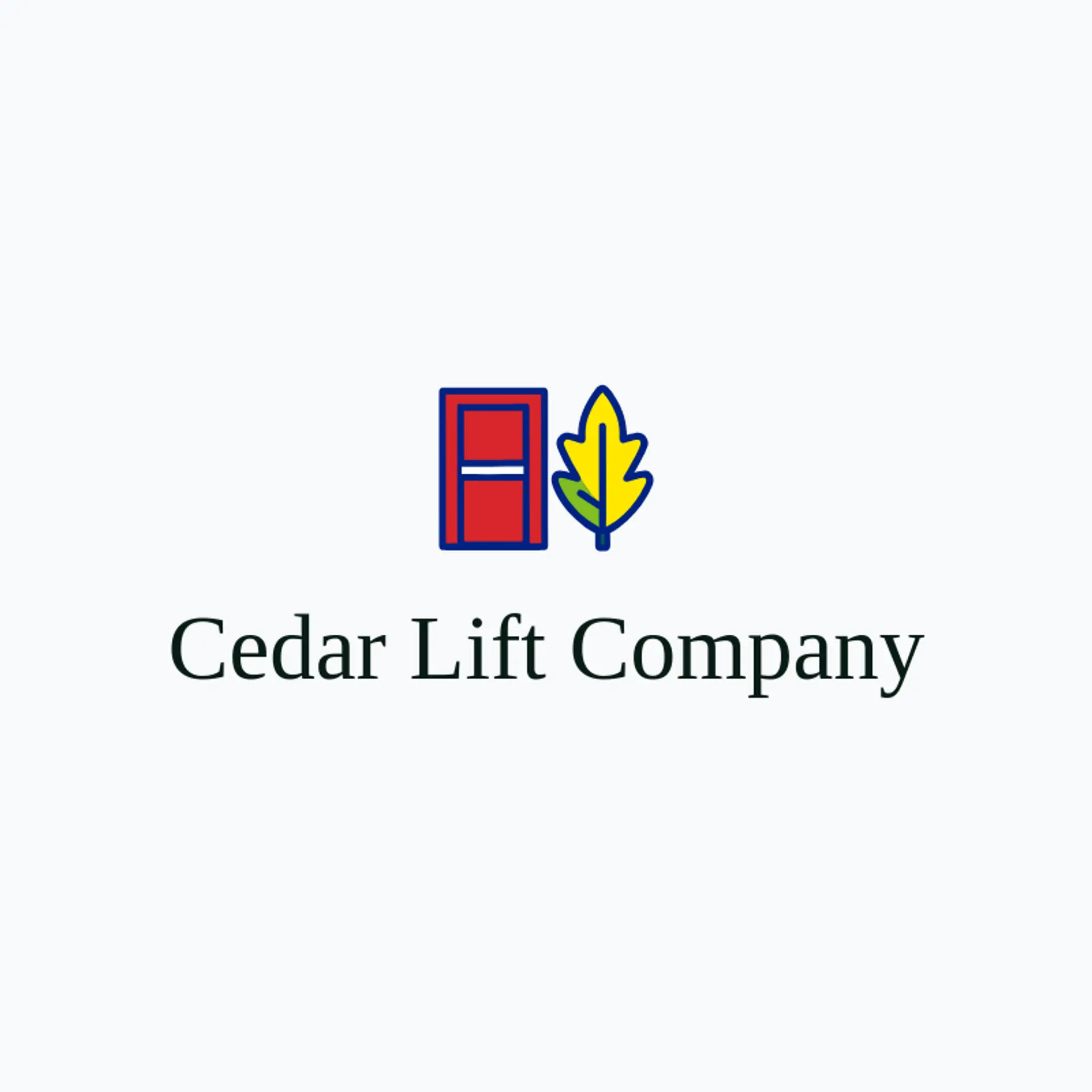 Cedar Lift Company logo for elevator