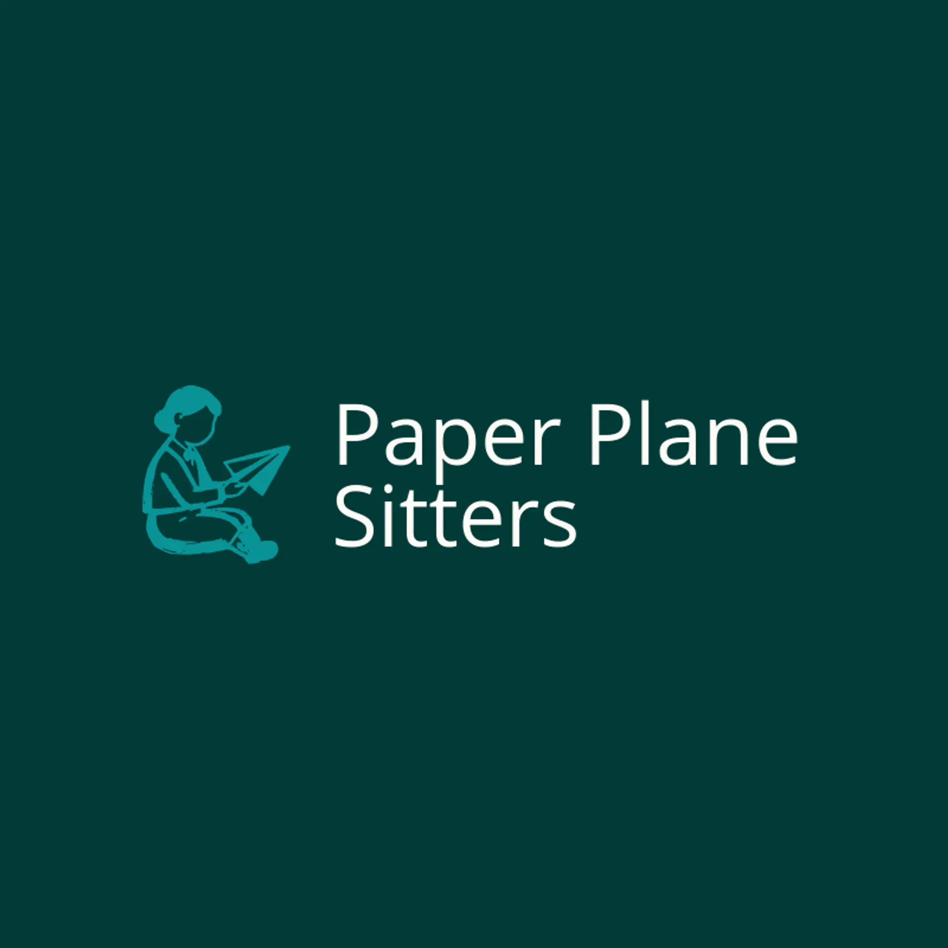 Paper Plane Sitters logo for babysitter