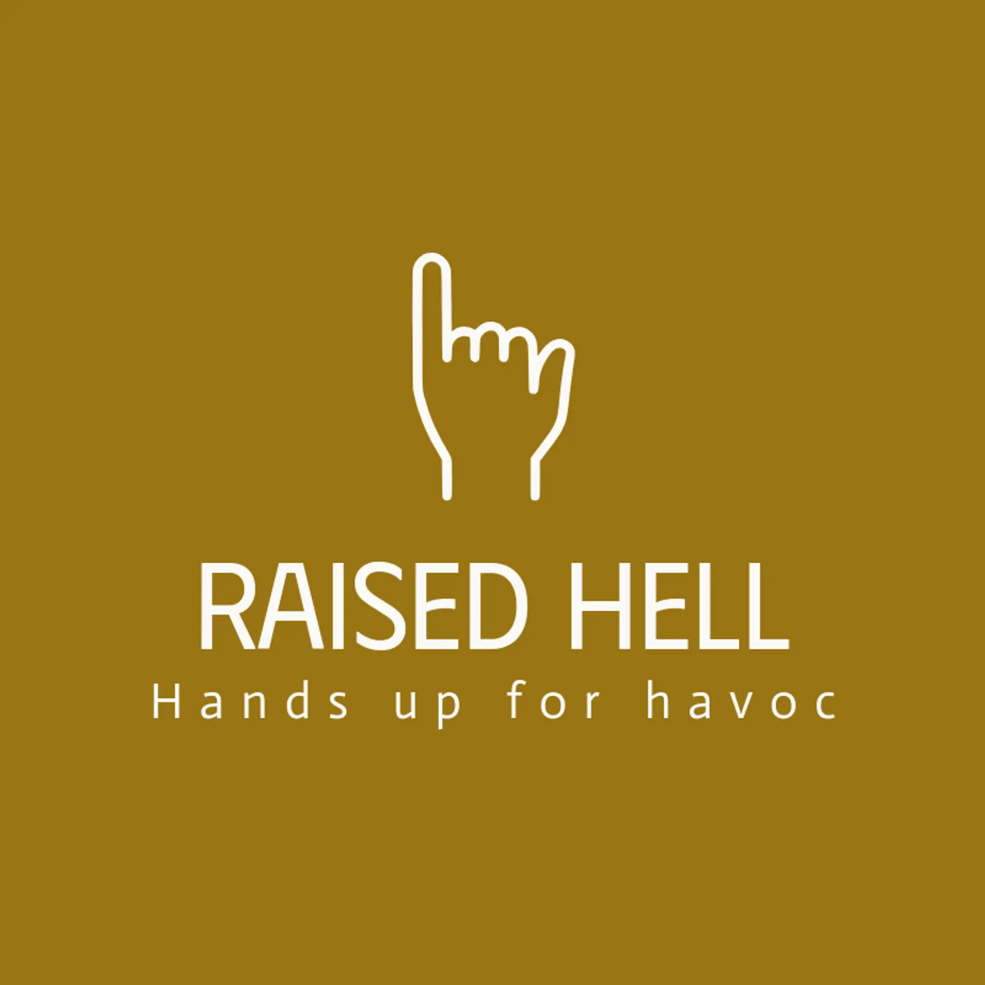 Raised Hell logo for death metal