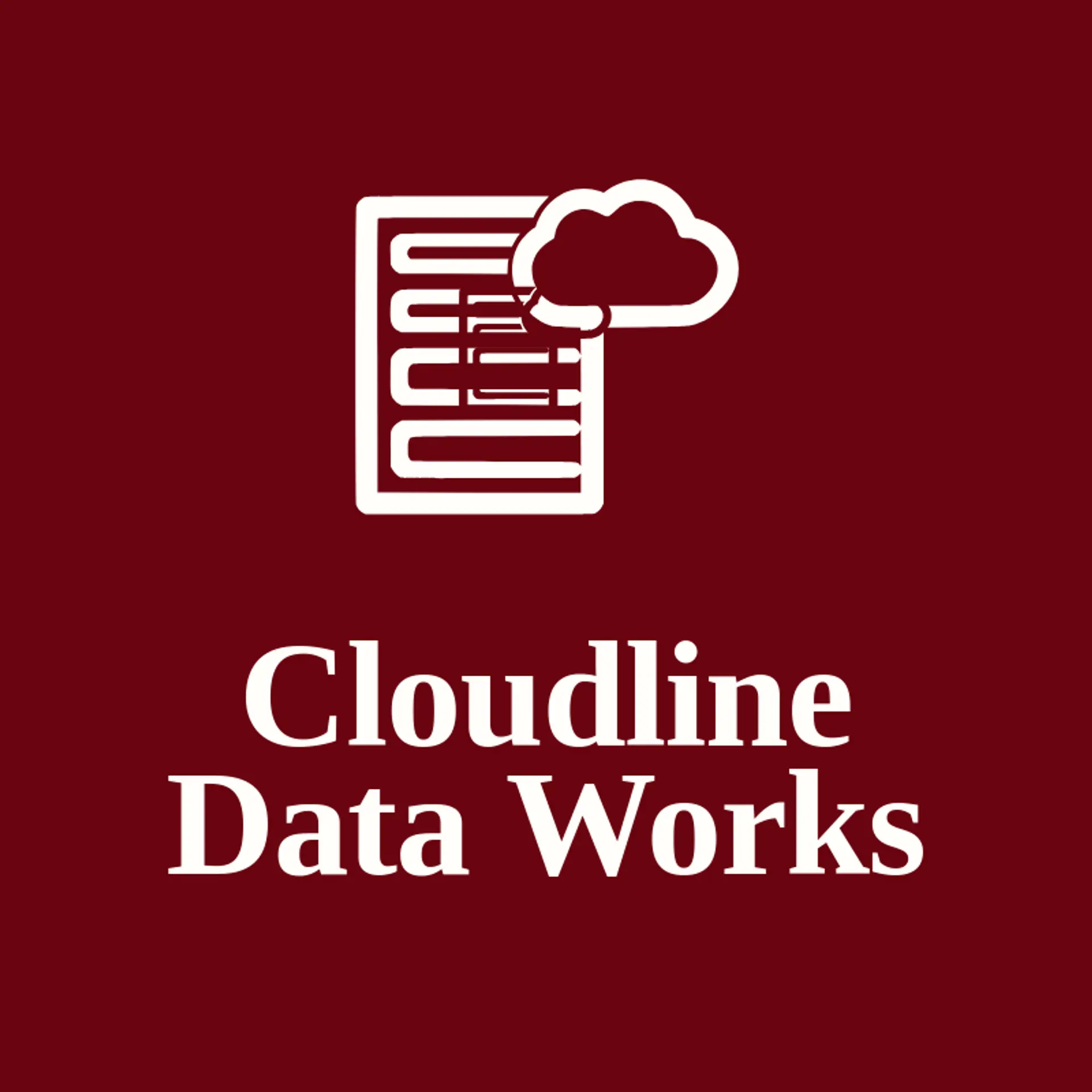 Cloudline Data Works logo for database