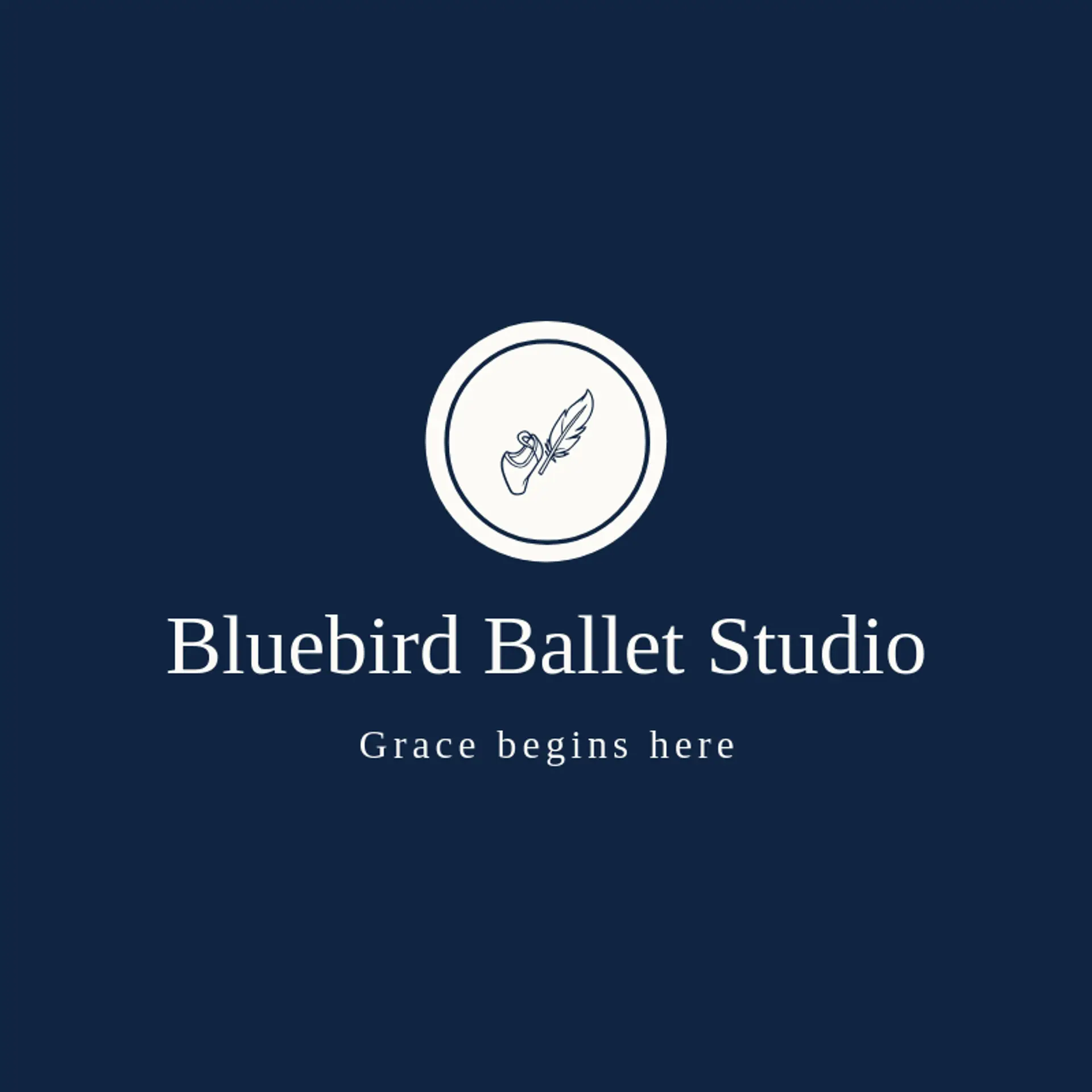 Bluebird Ballet Studio logo for dance studio