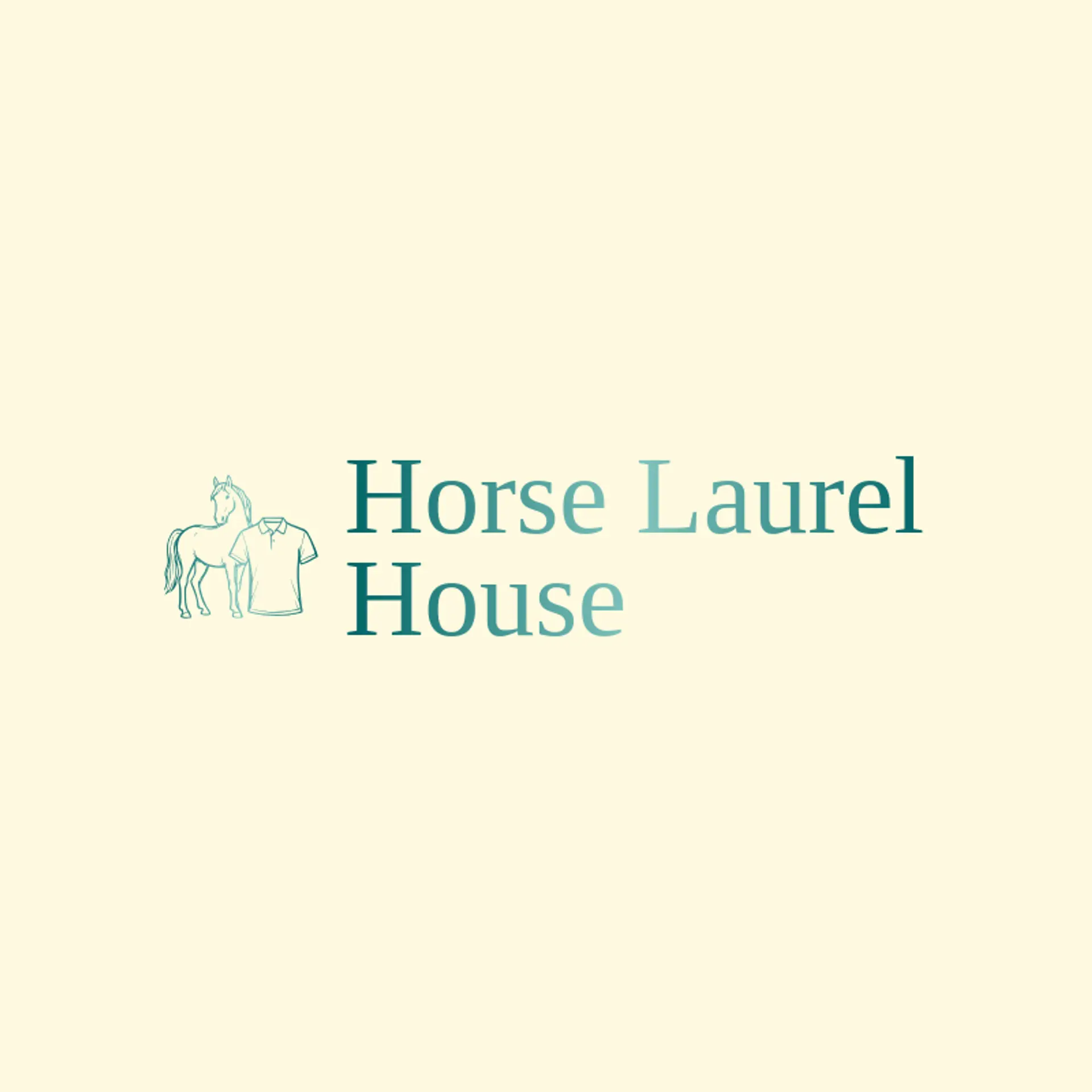 Horse Laurel House logo for polo shirt