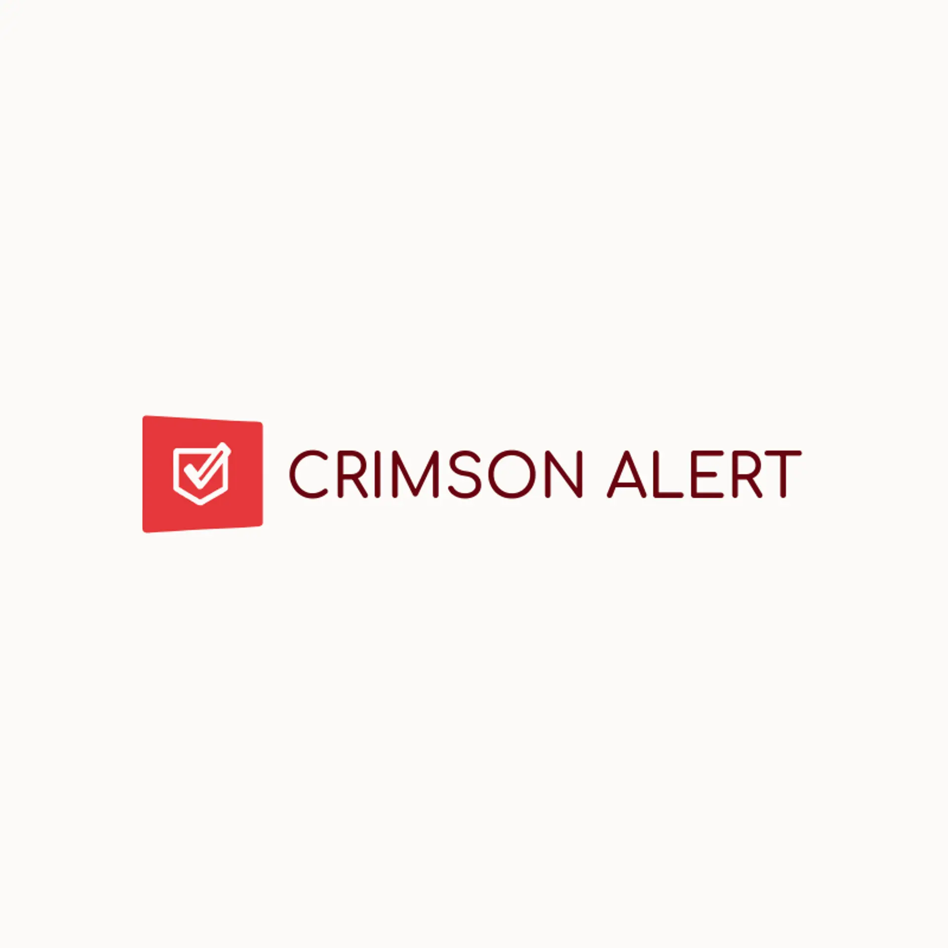 Crimson Alert logo for police