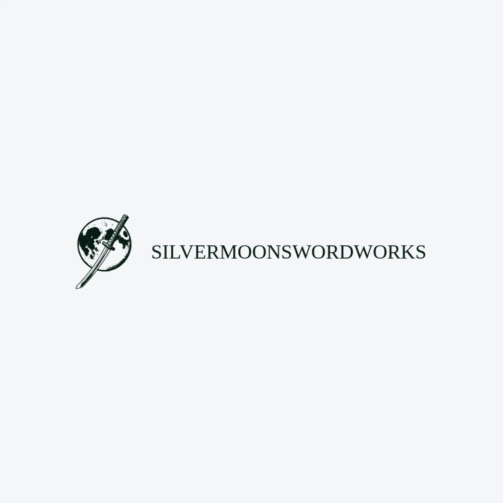 Silver Moon Swordworks logo for katana