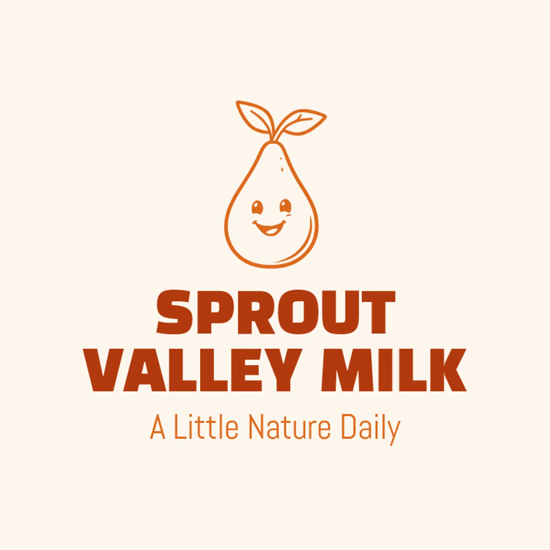 Sprout Valley Milk logo for milk