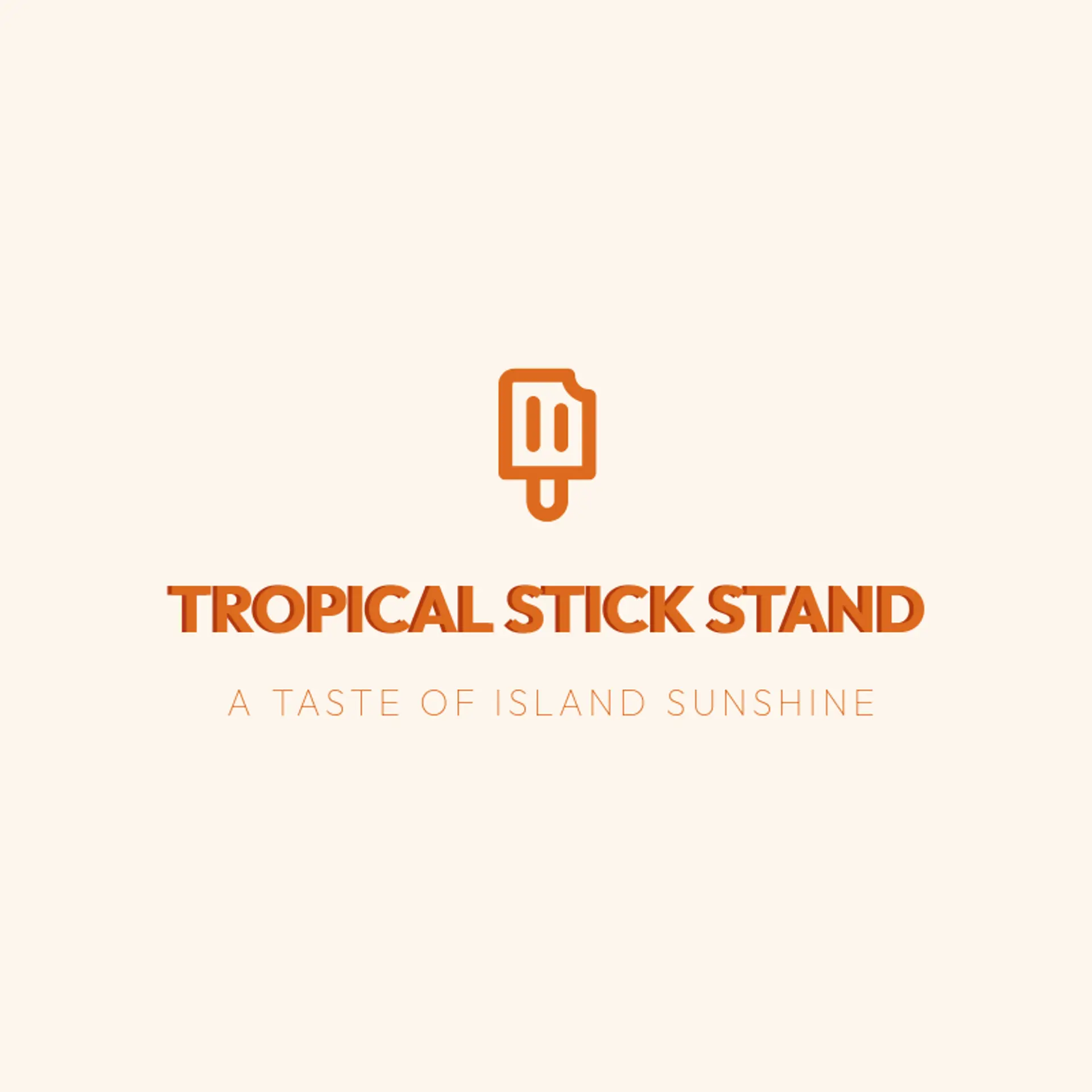 Tropical Stick Stand logo for popsicle