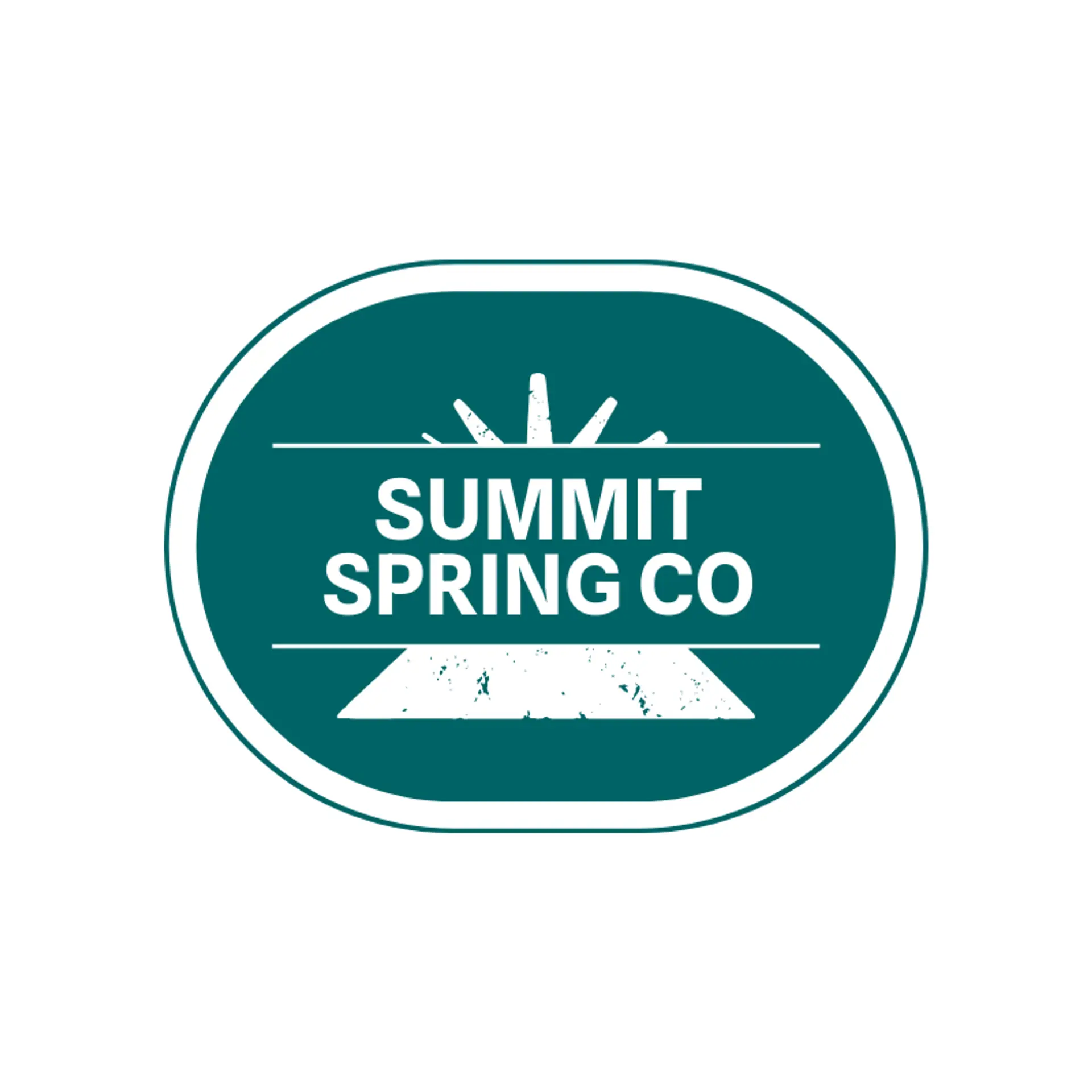 Summit Spring Co logo for water bottle