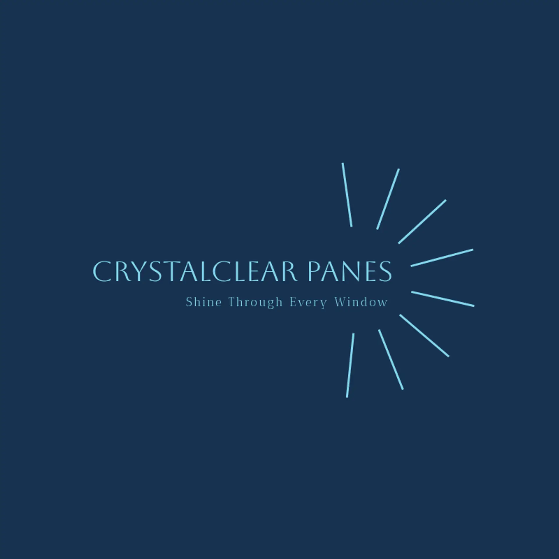 Crystal Clear Shine logo for window cleaning