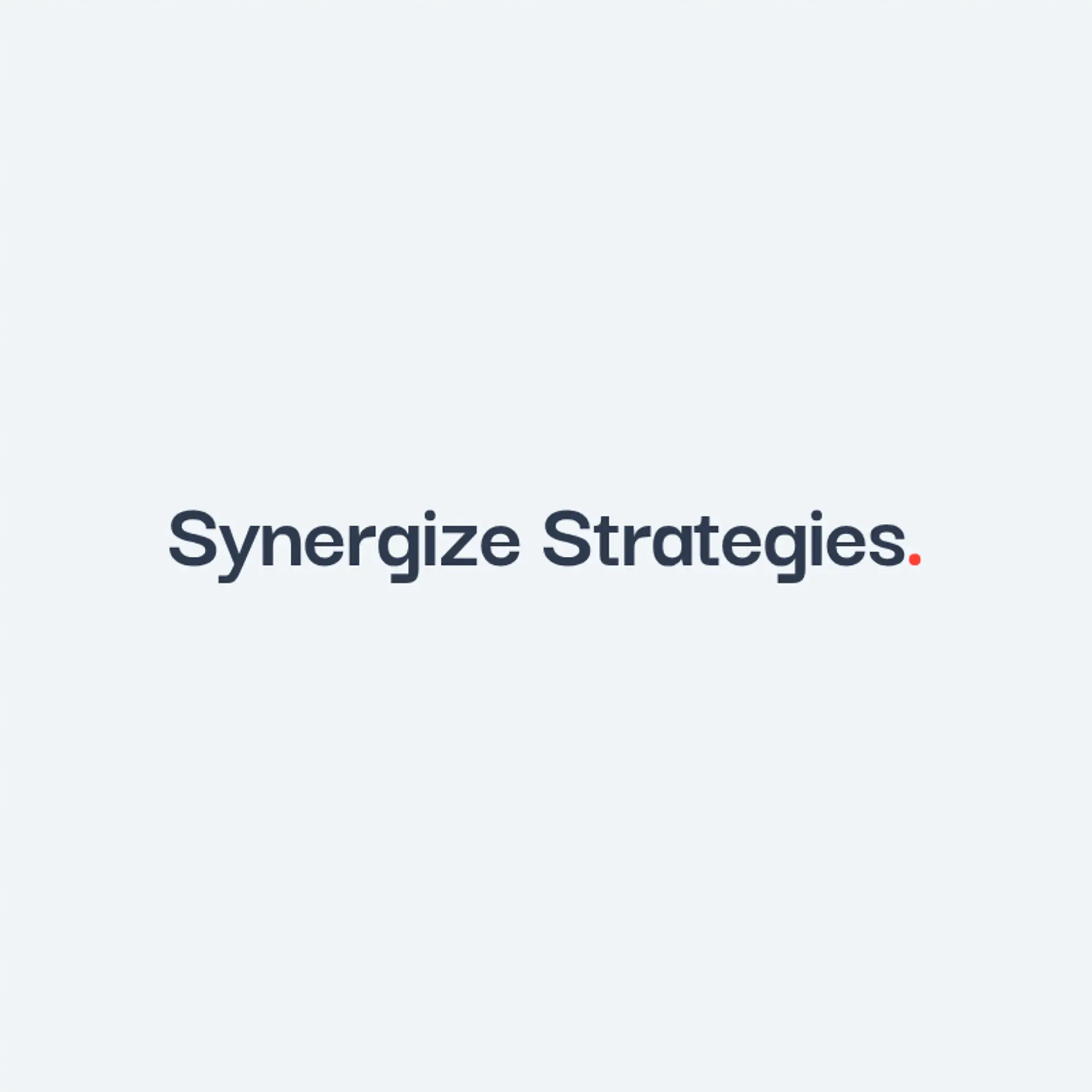 Synergize Strategies logo for consulting firm