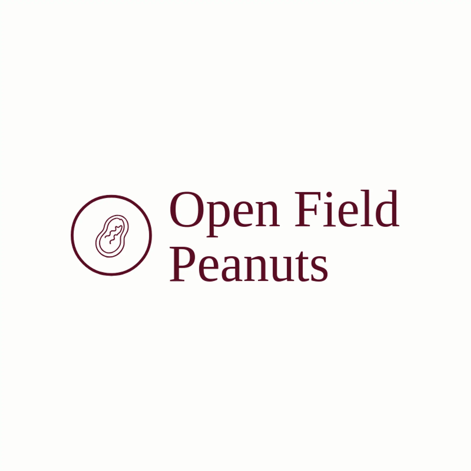Open Field Peanuts logo for peanut