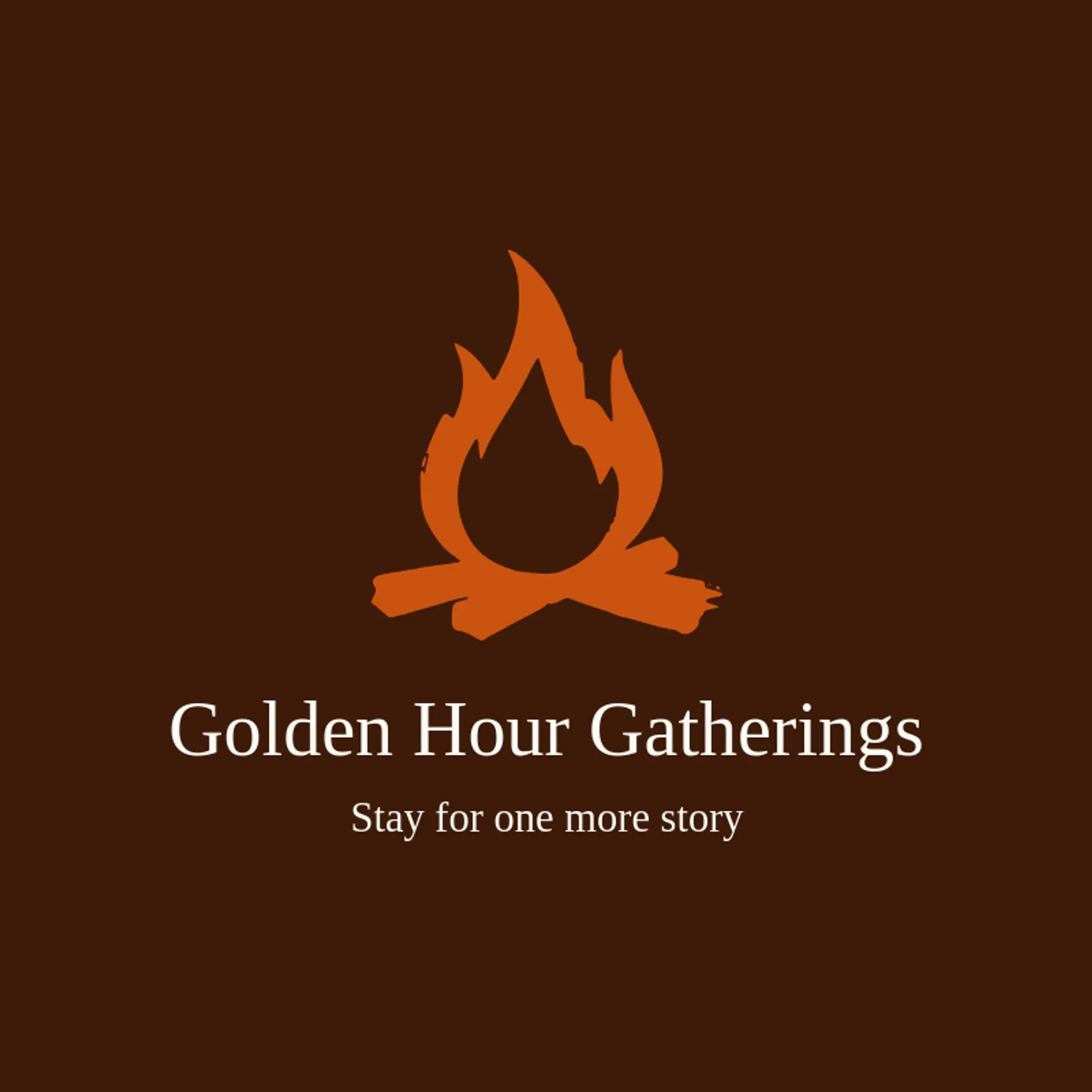Golden Hour Gatherings logo for campfire