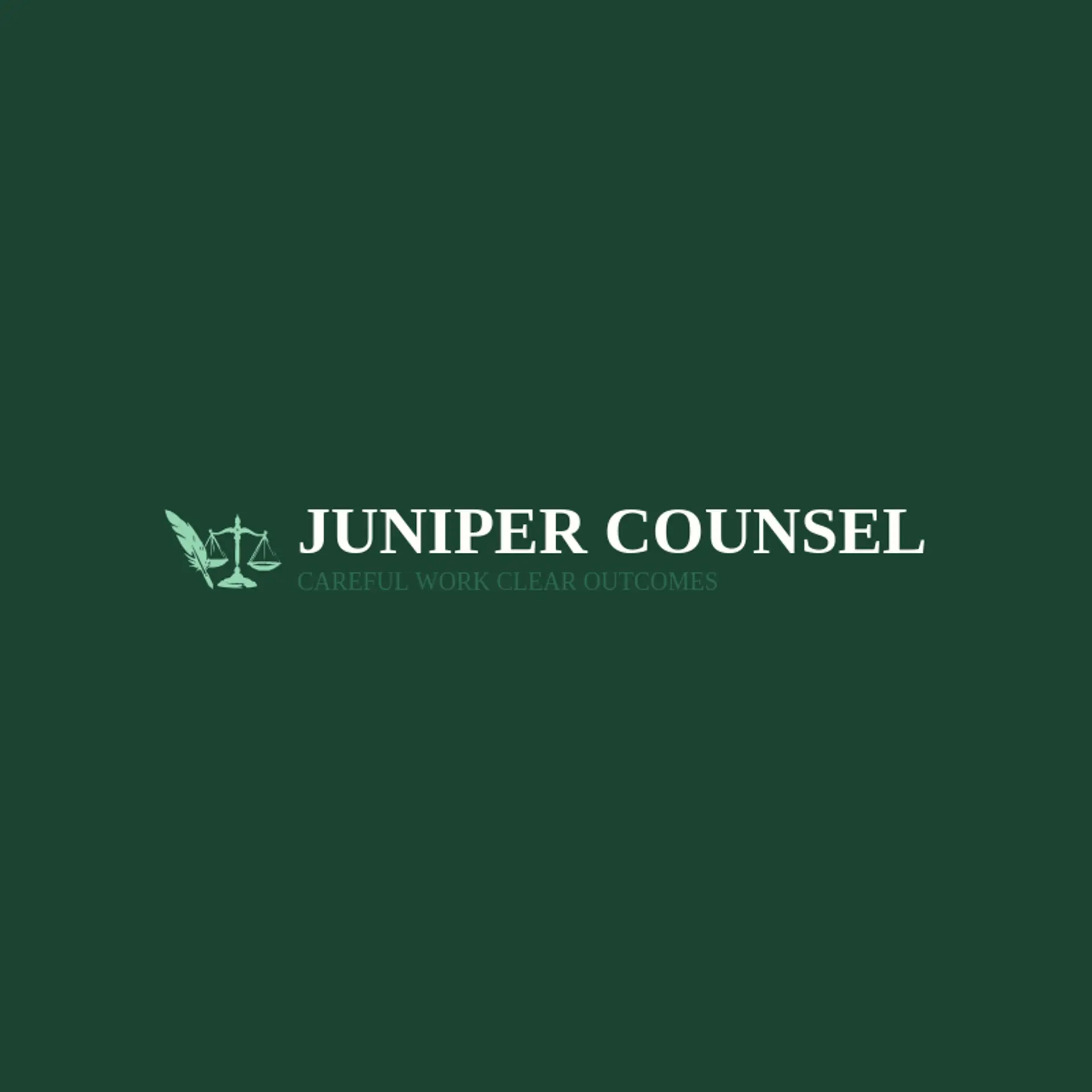 Juniper Counsel logo for legal services