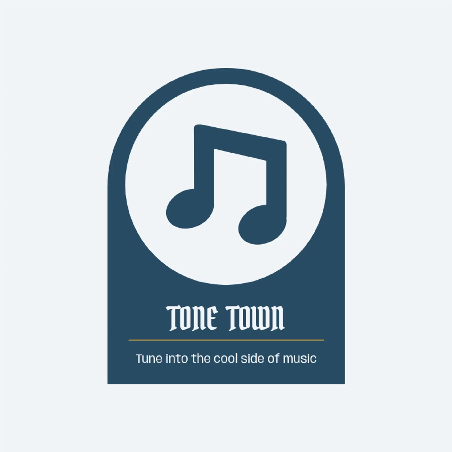 Tone Town logo for cool music