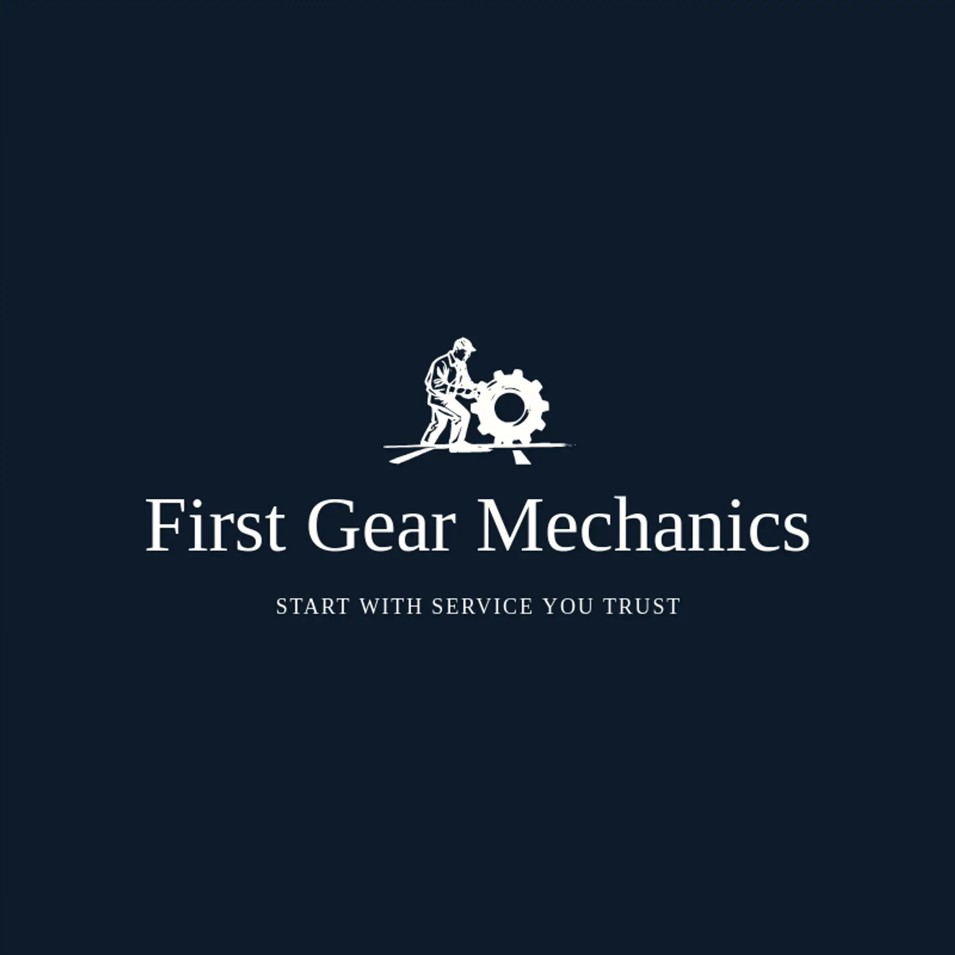 First Gear Mechanics logo for car mechanic