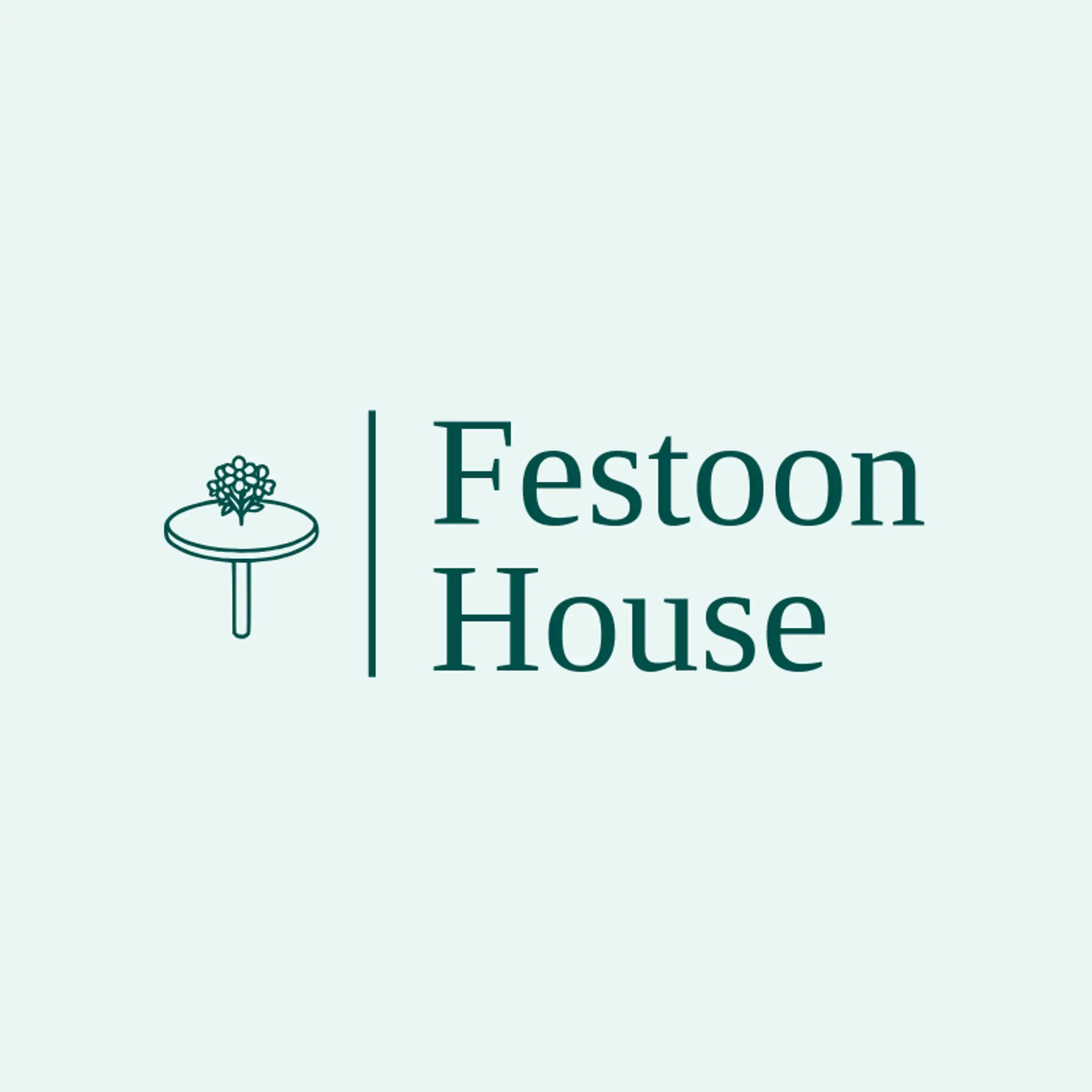 Festoon House logo for party rental