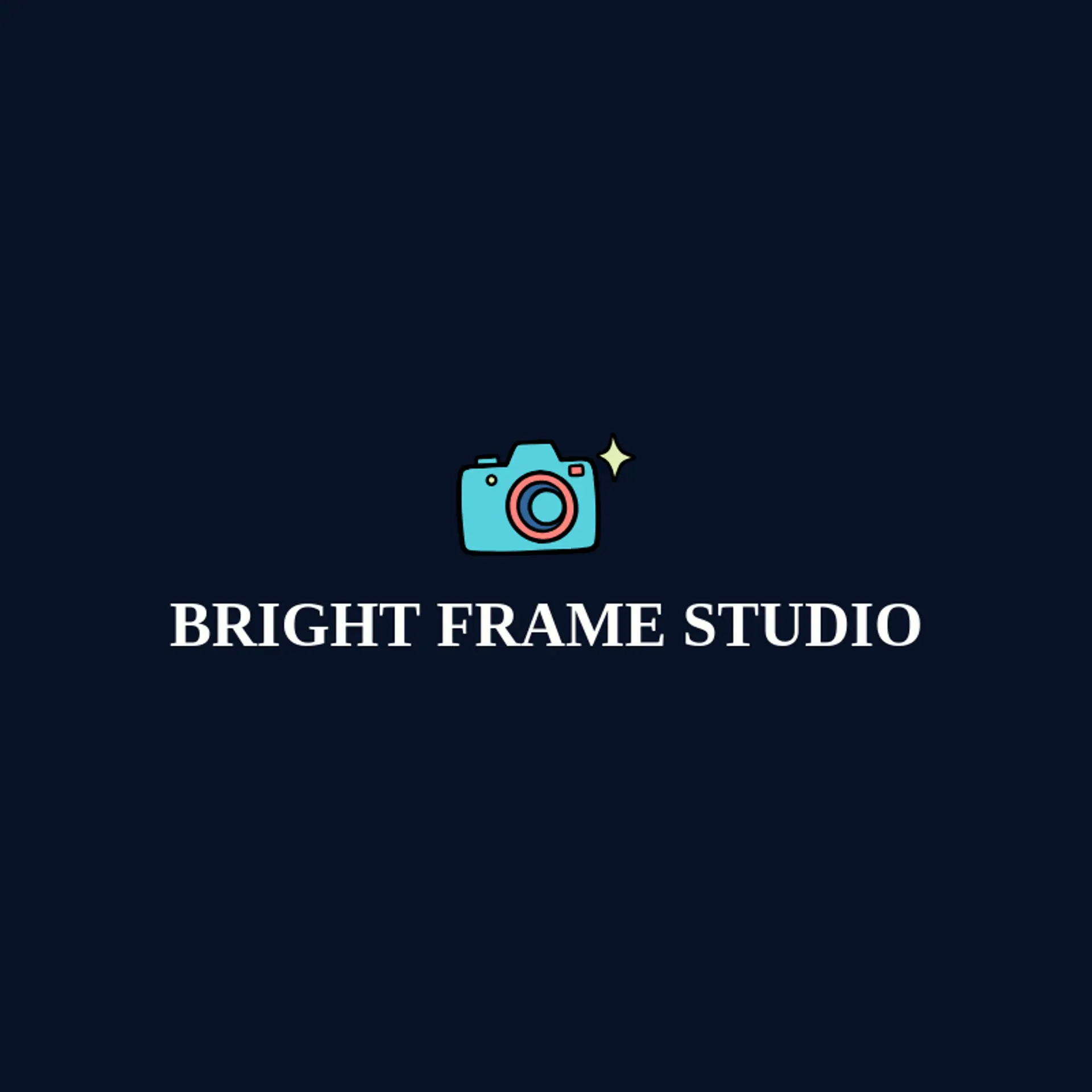 Bright Frame Studio logo for content creator