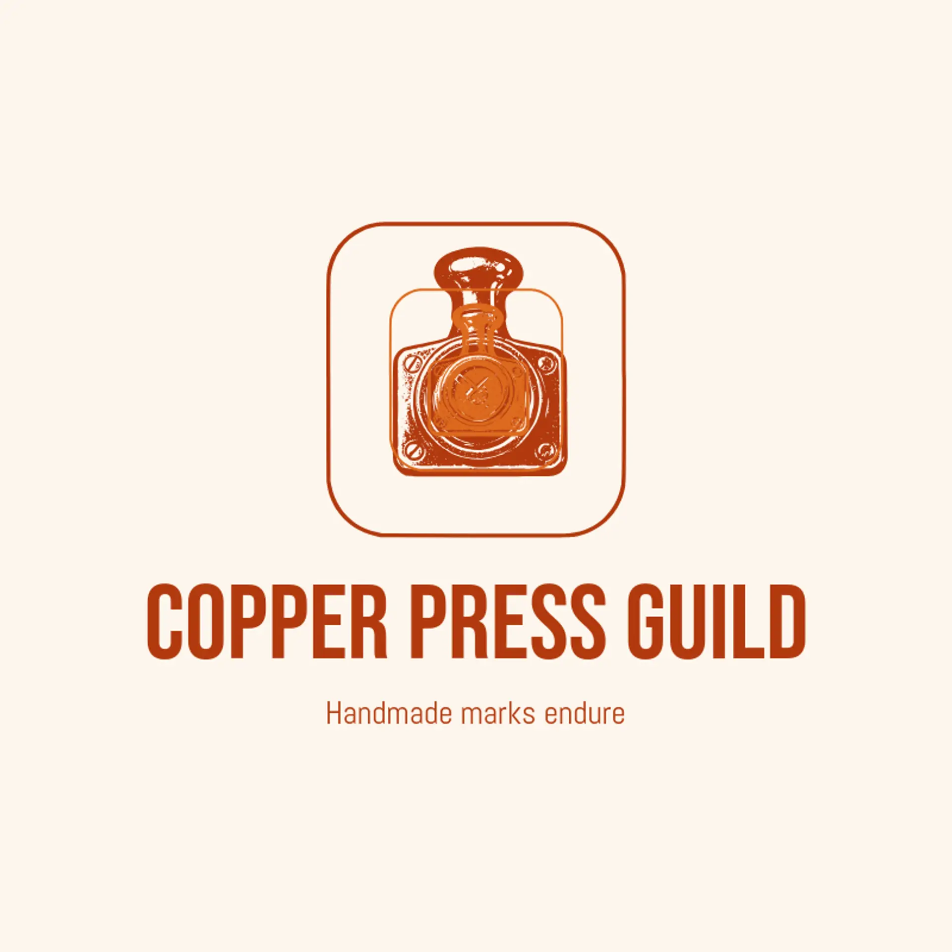Copper Press Guild logo for stamp