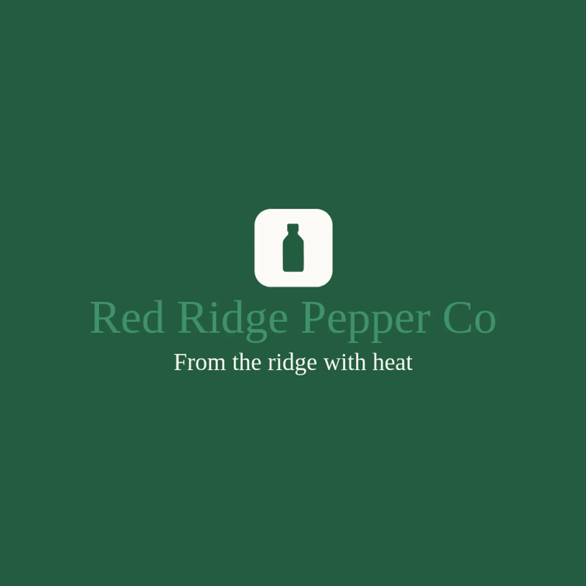 Red Ridge Pepper Co logo for hot sauce