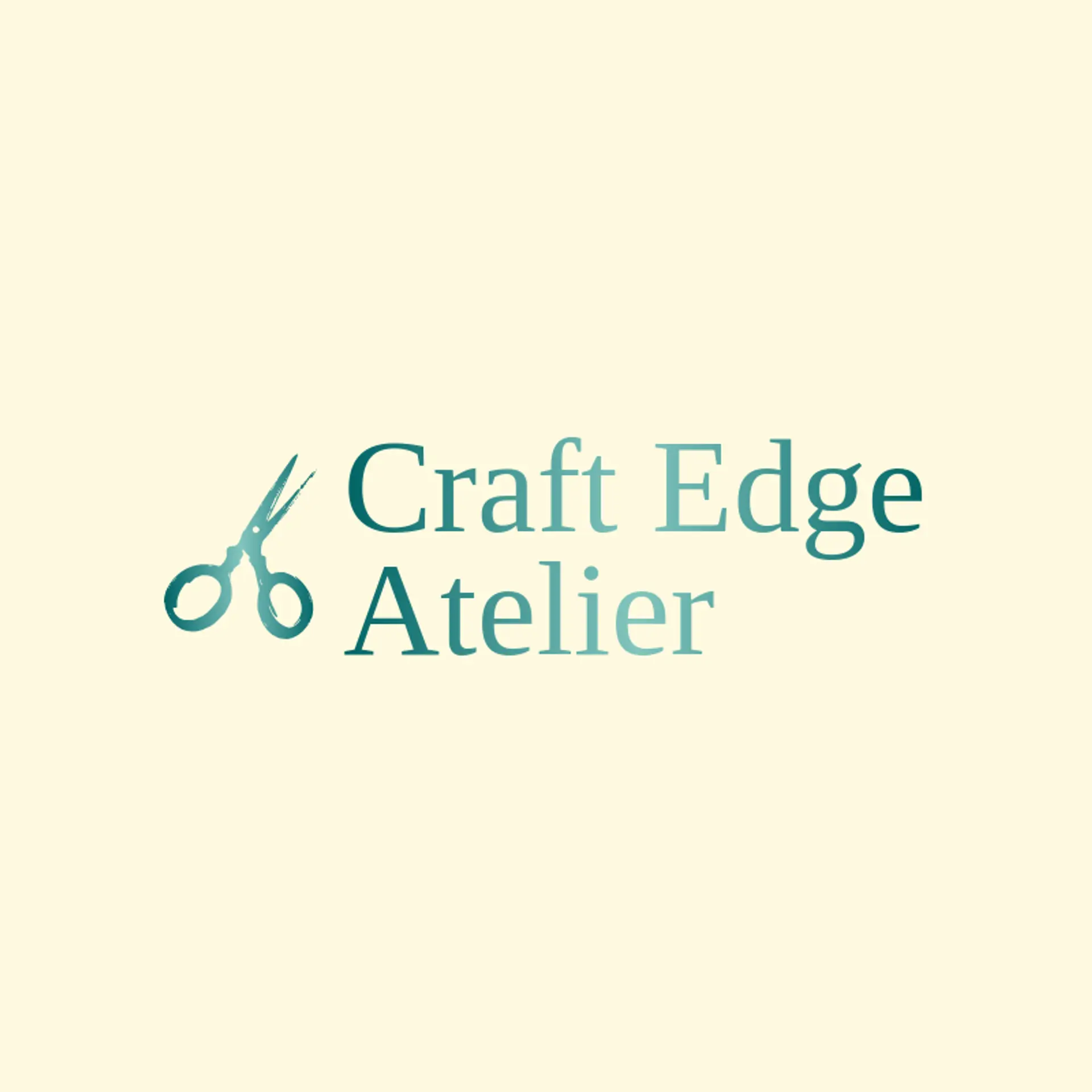 Craft Edge Atelier logo for scissors