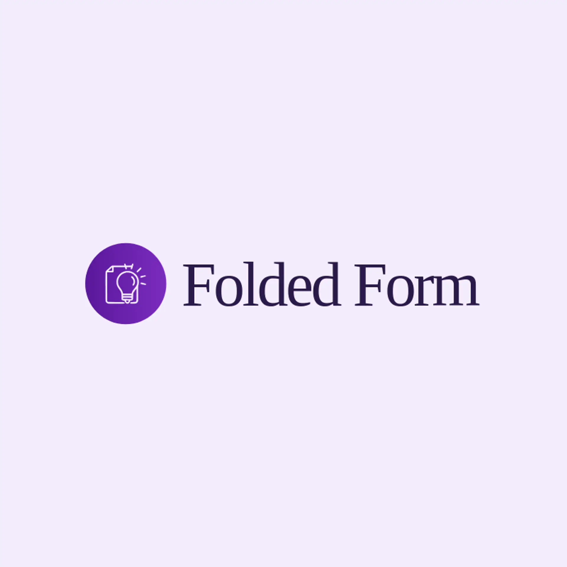 Folded Form logo for graphic designer