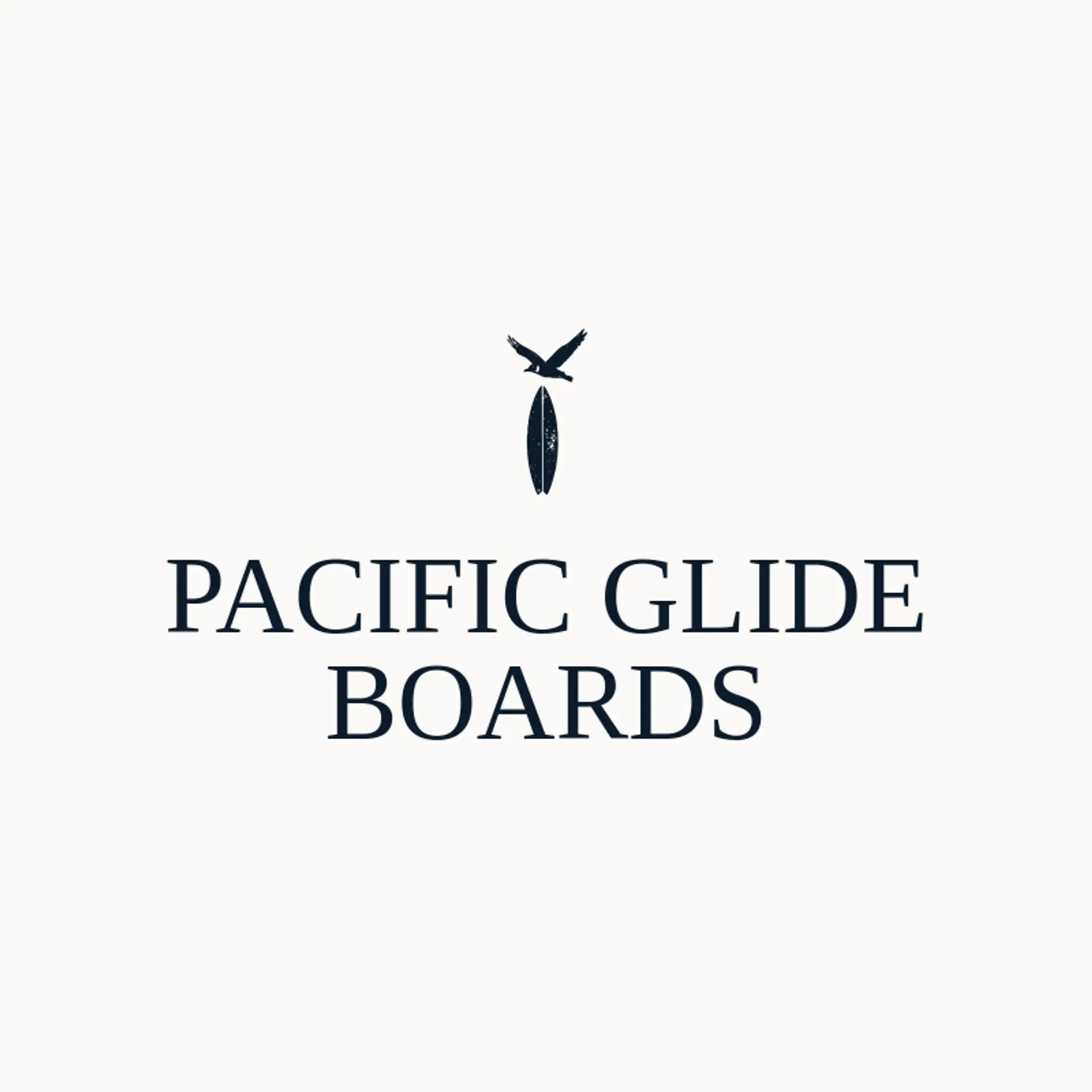 Pacific Glide Boards logo for surfboard