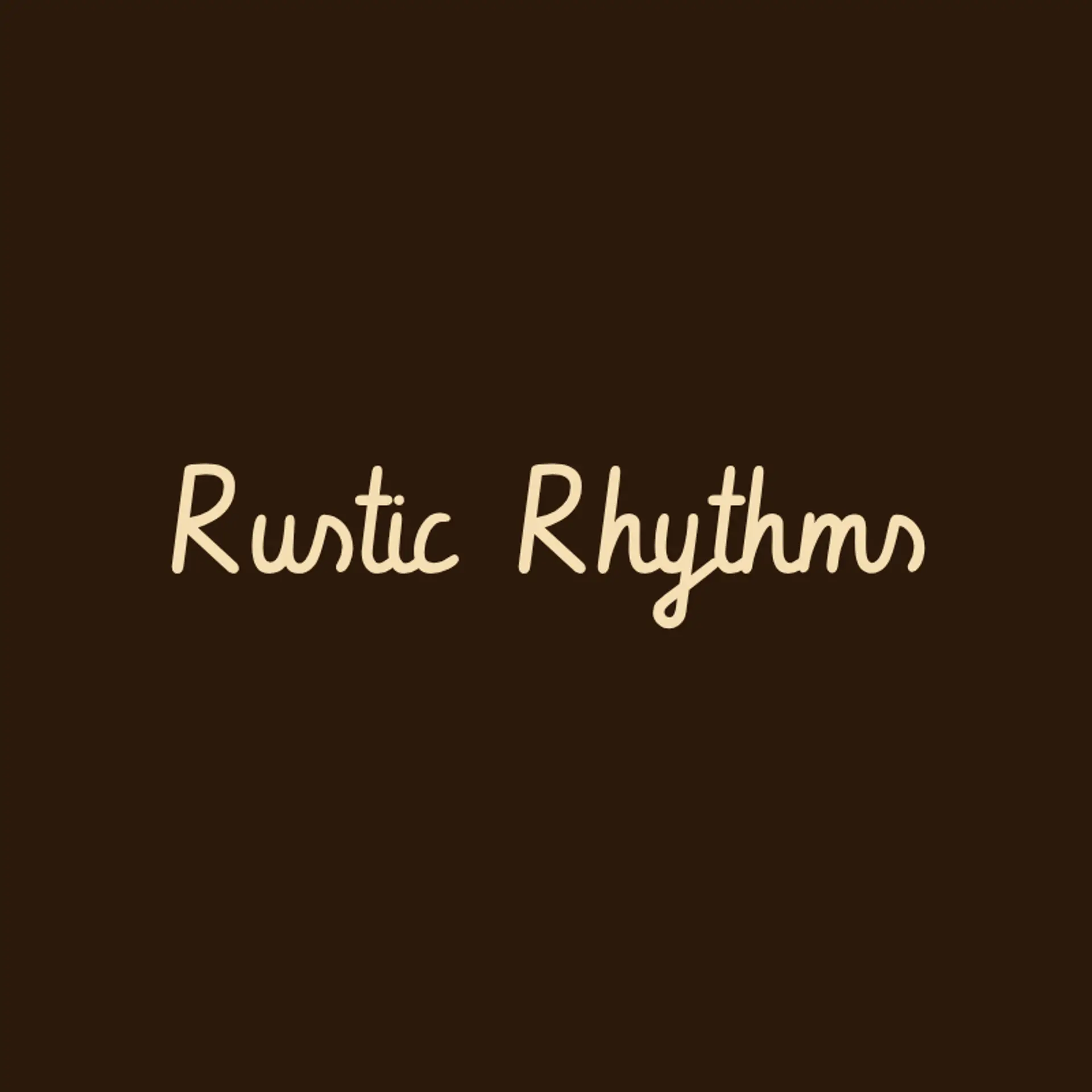 Rustic Rhythms logo for country music