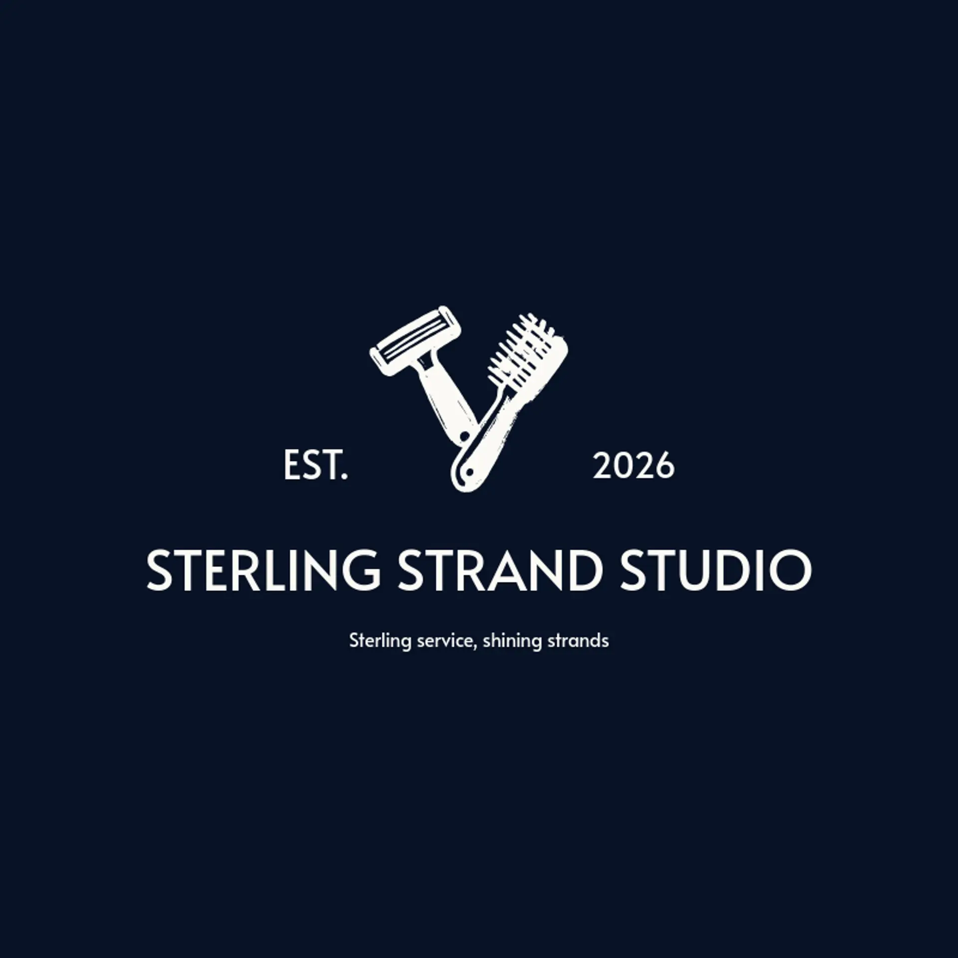 Sterling Strand Studio logo for hair stylist