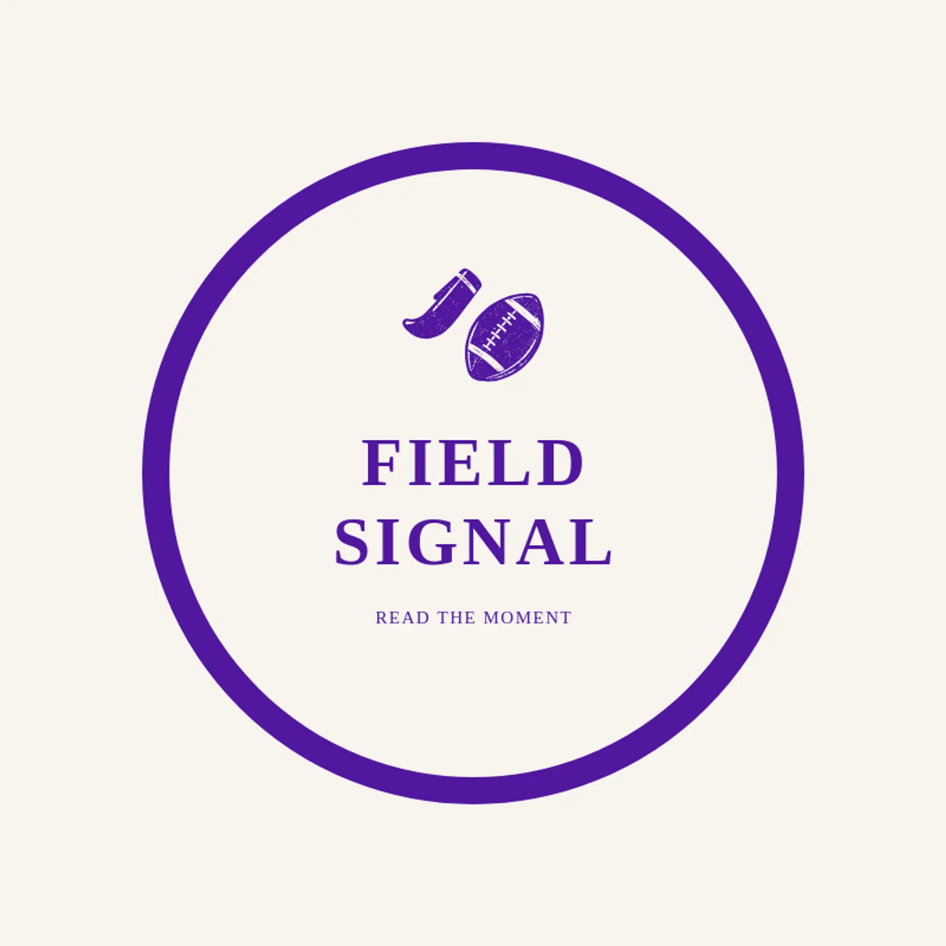 Field Signal logo for american football