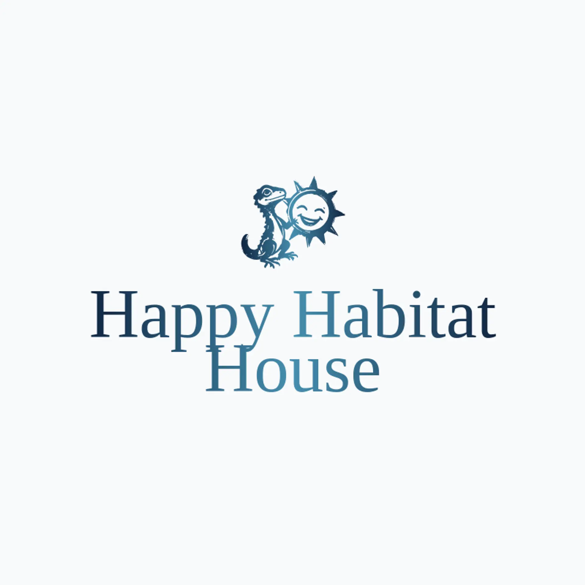 Happy Habitat House logo for lizard