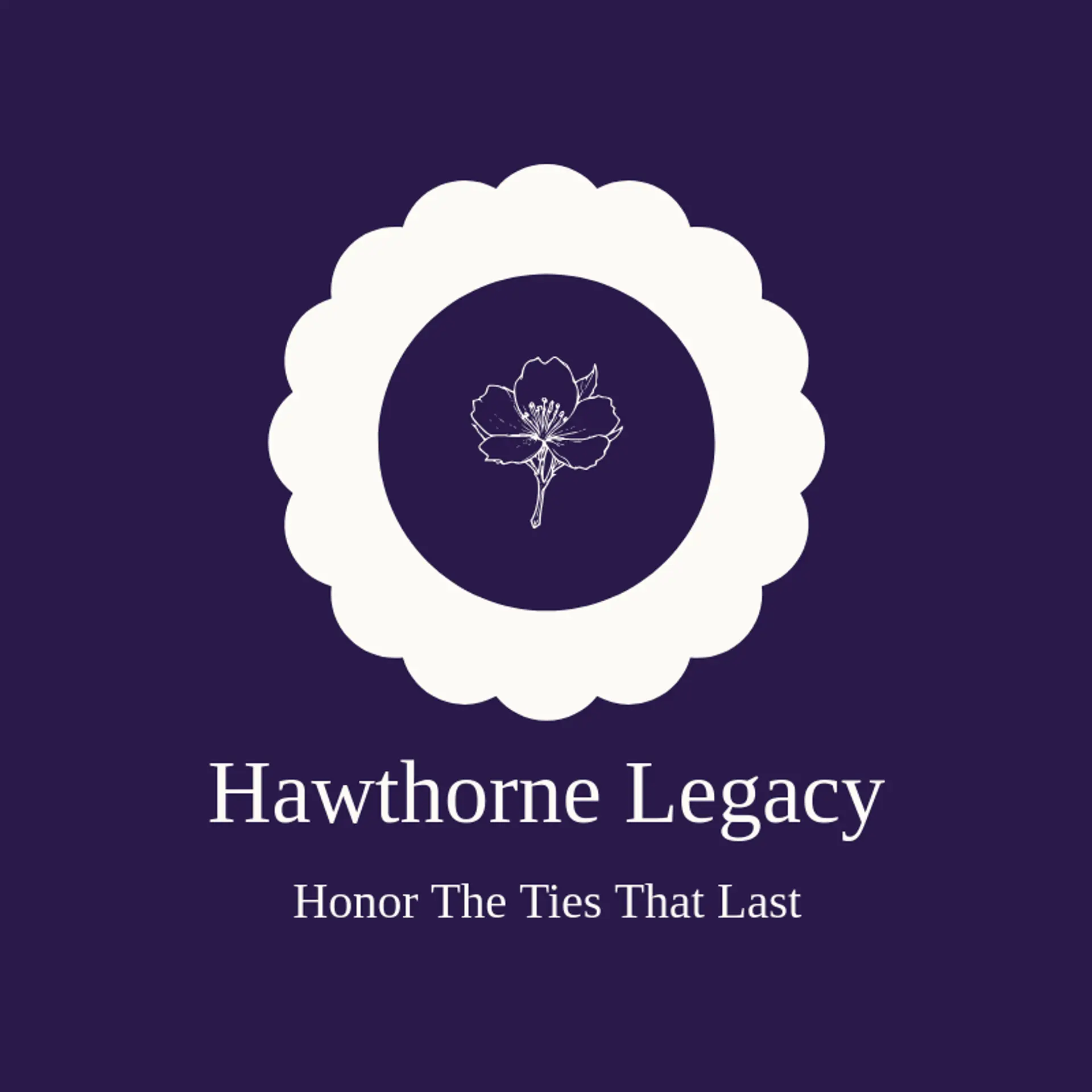 Hawthorne Legacy logo for coat of arms
