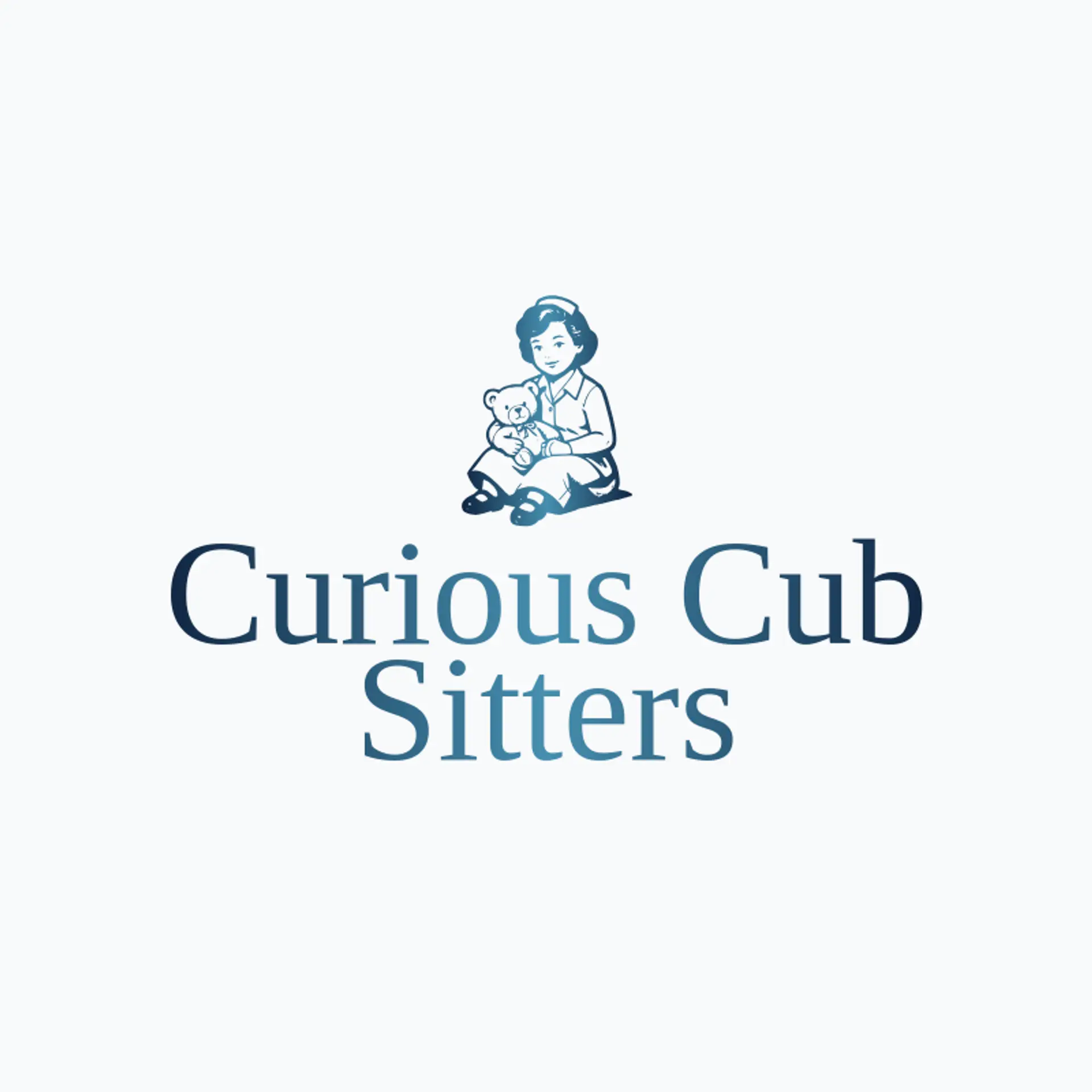 Curious Cub Sitters logo for babysitter