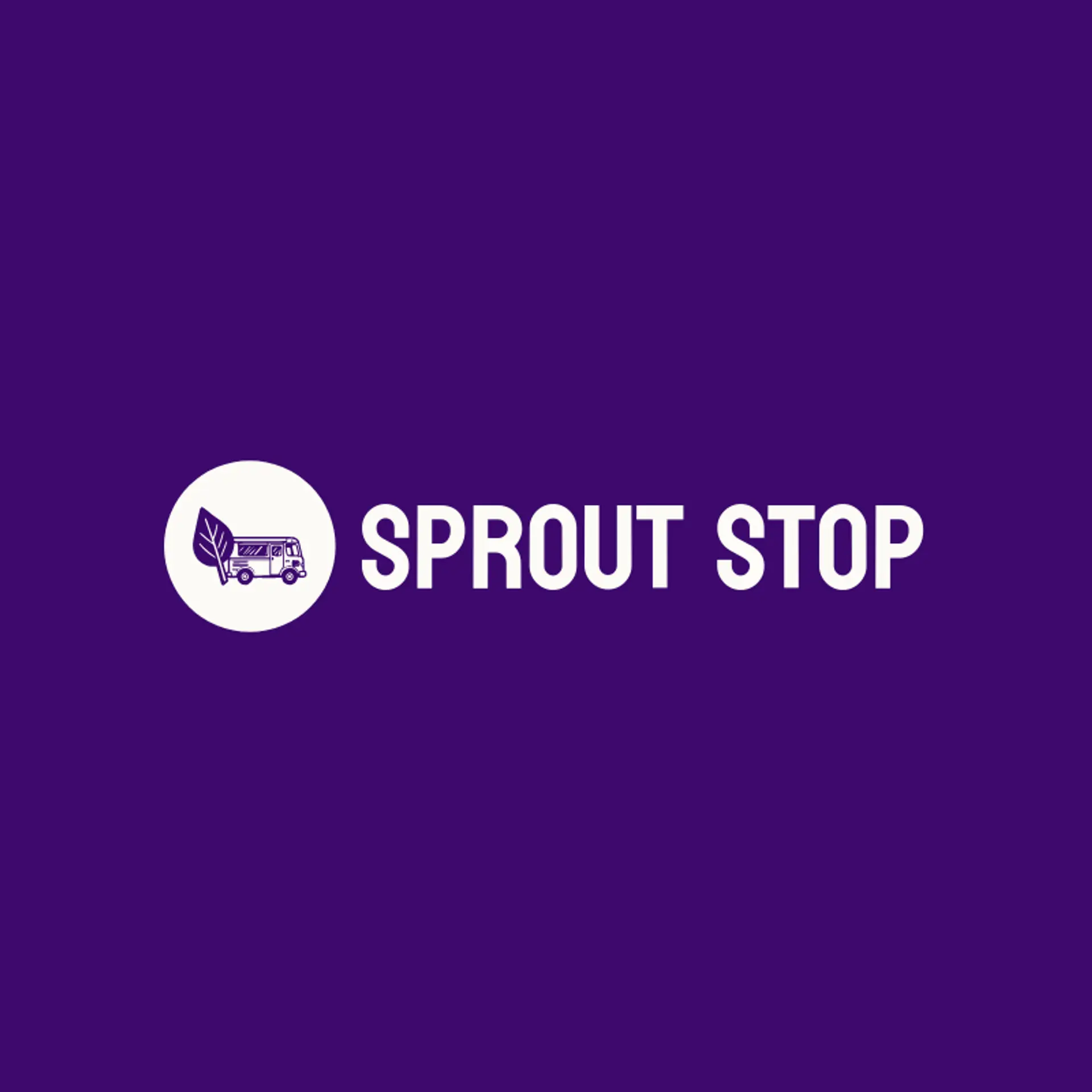 Sprout Stop logo for food truck