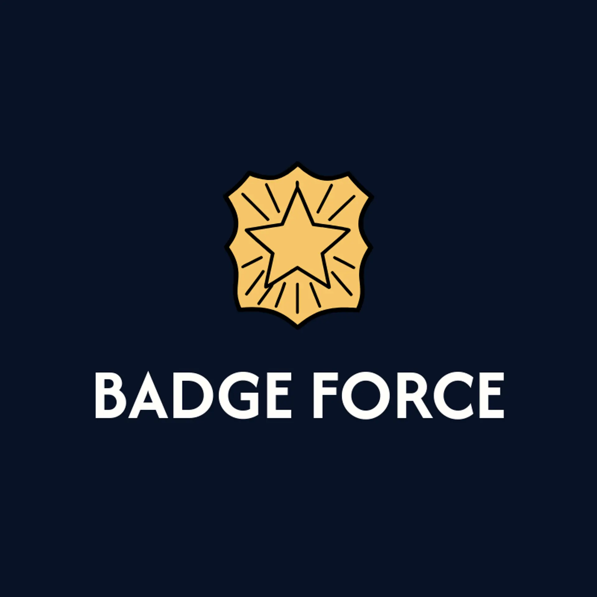 Badge Force logo for police