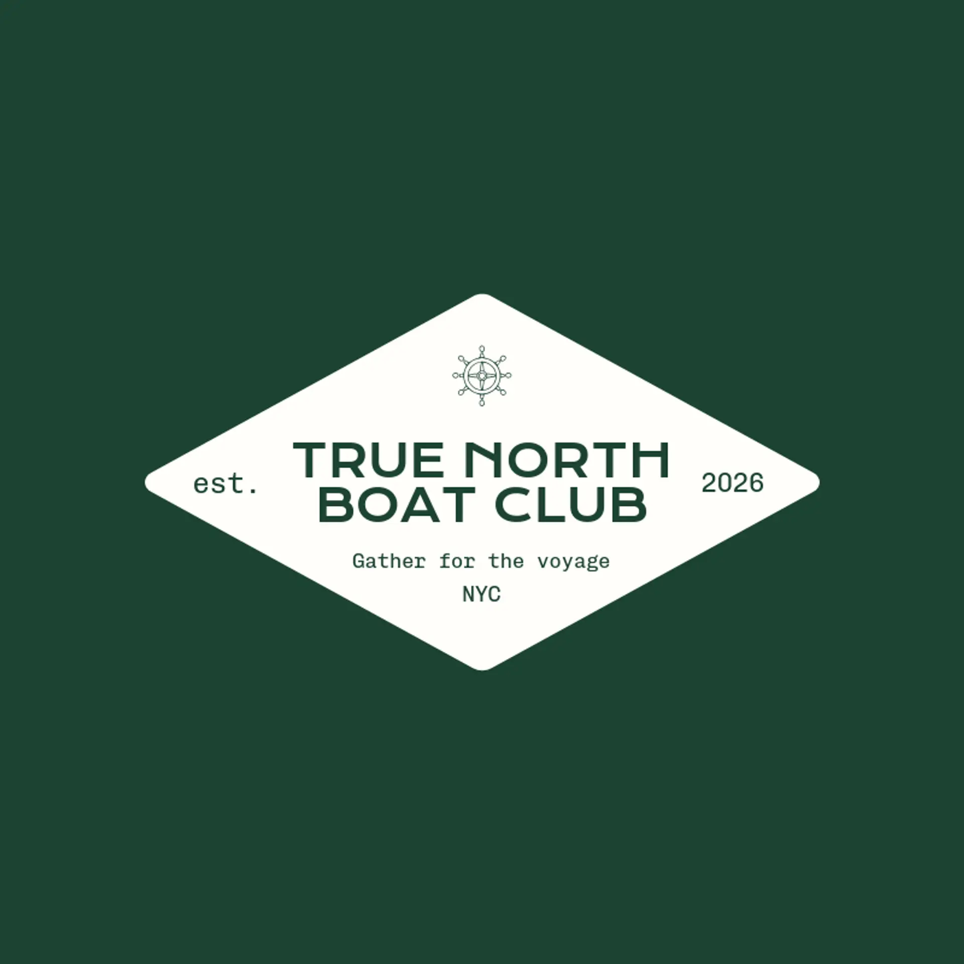 True North Boat Club logo for helm